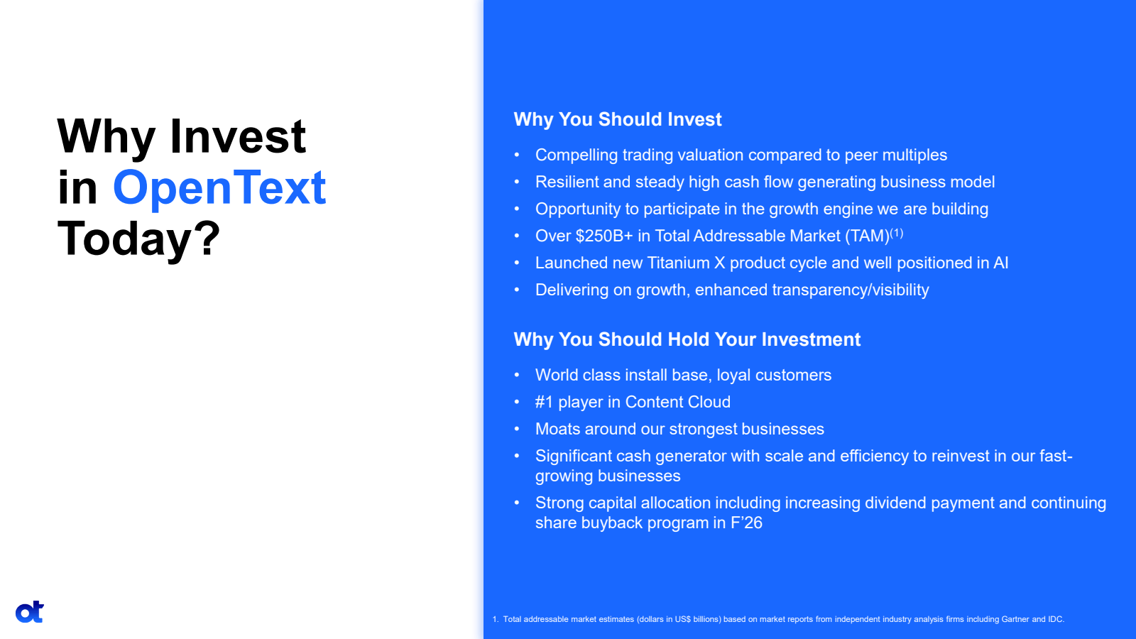 Why Invest in OpenTe