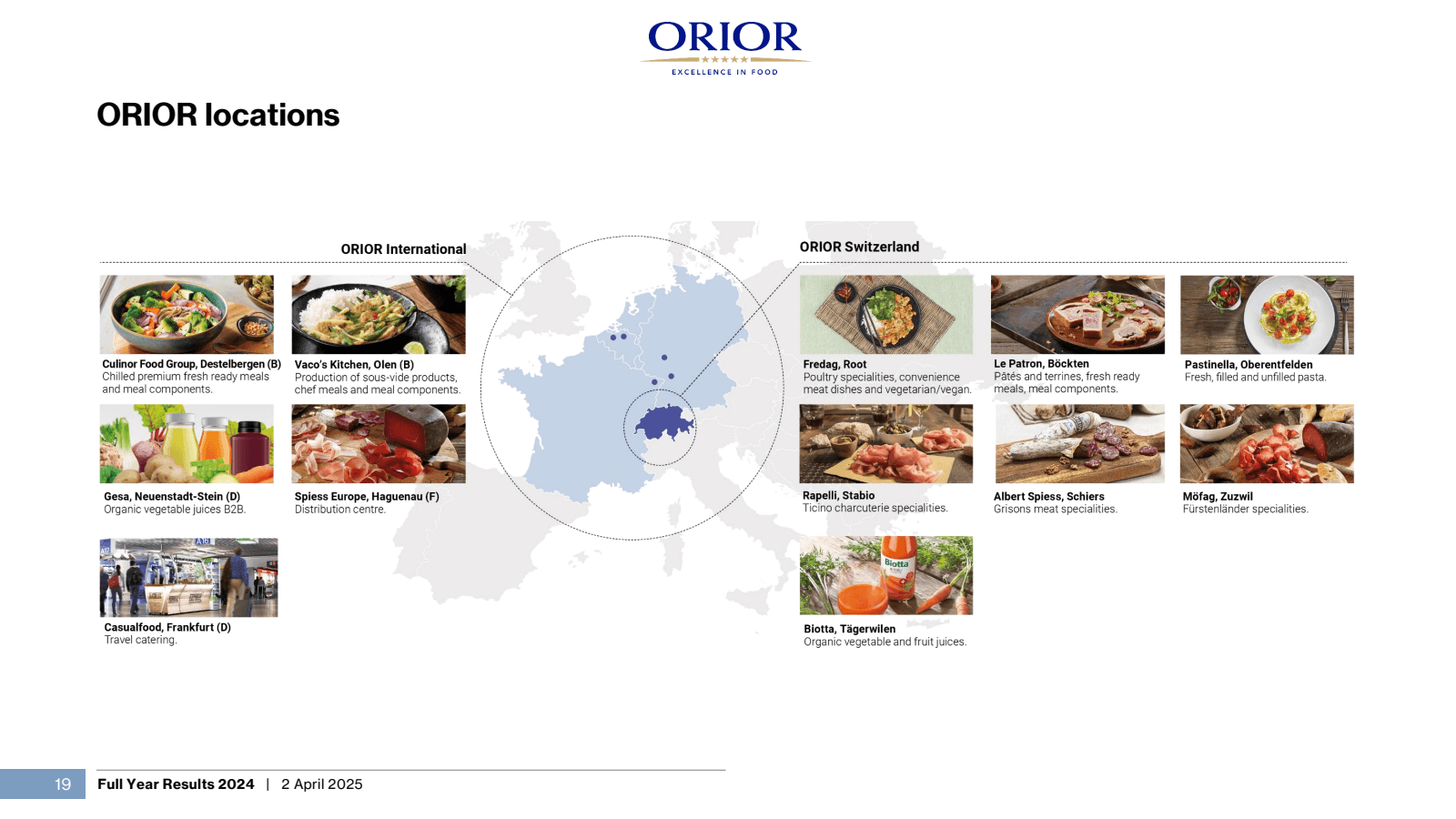 19 

ORIOR locations
