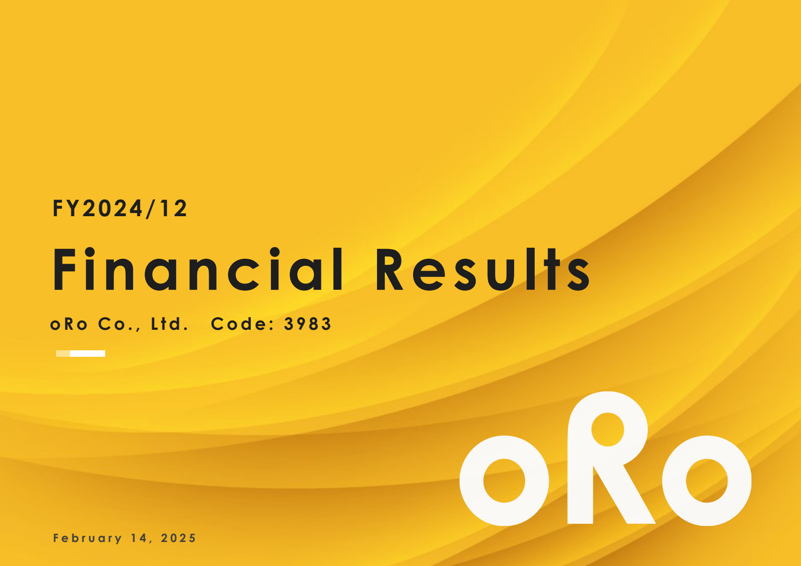 FY2024 / 12 

Financ