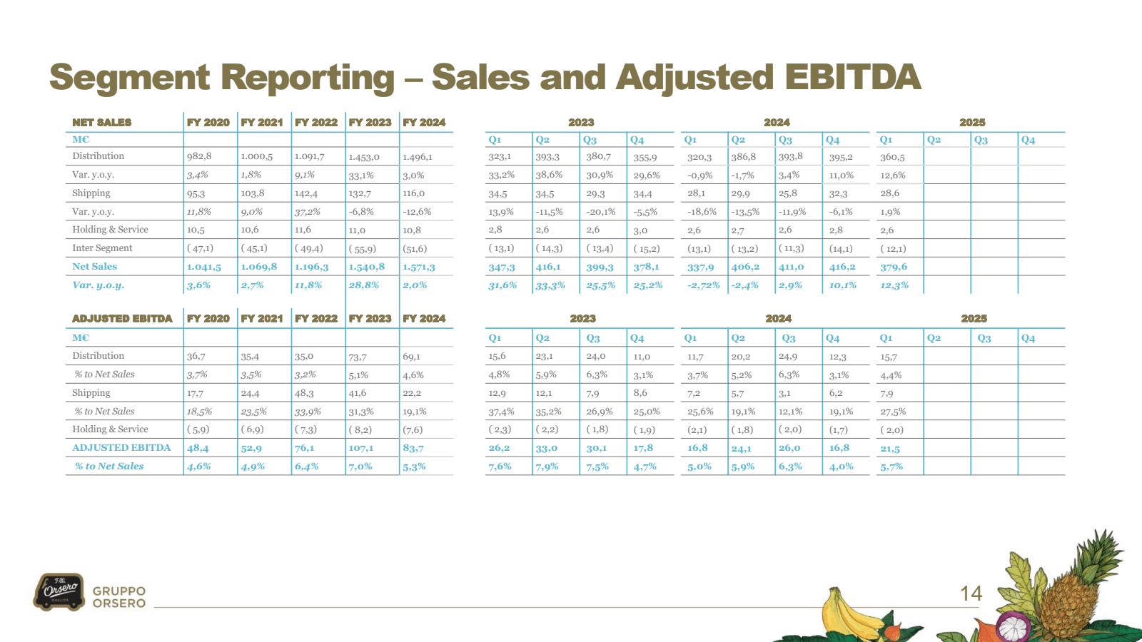 Segment Reporting - 