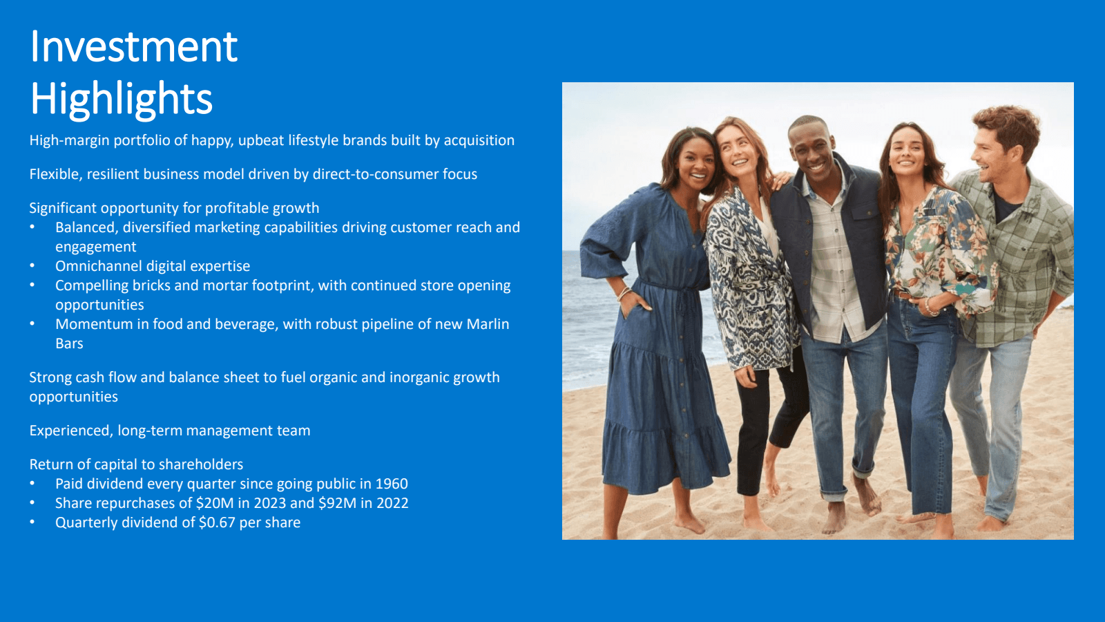 Investment Highlight