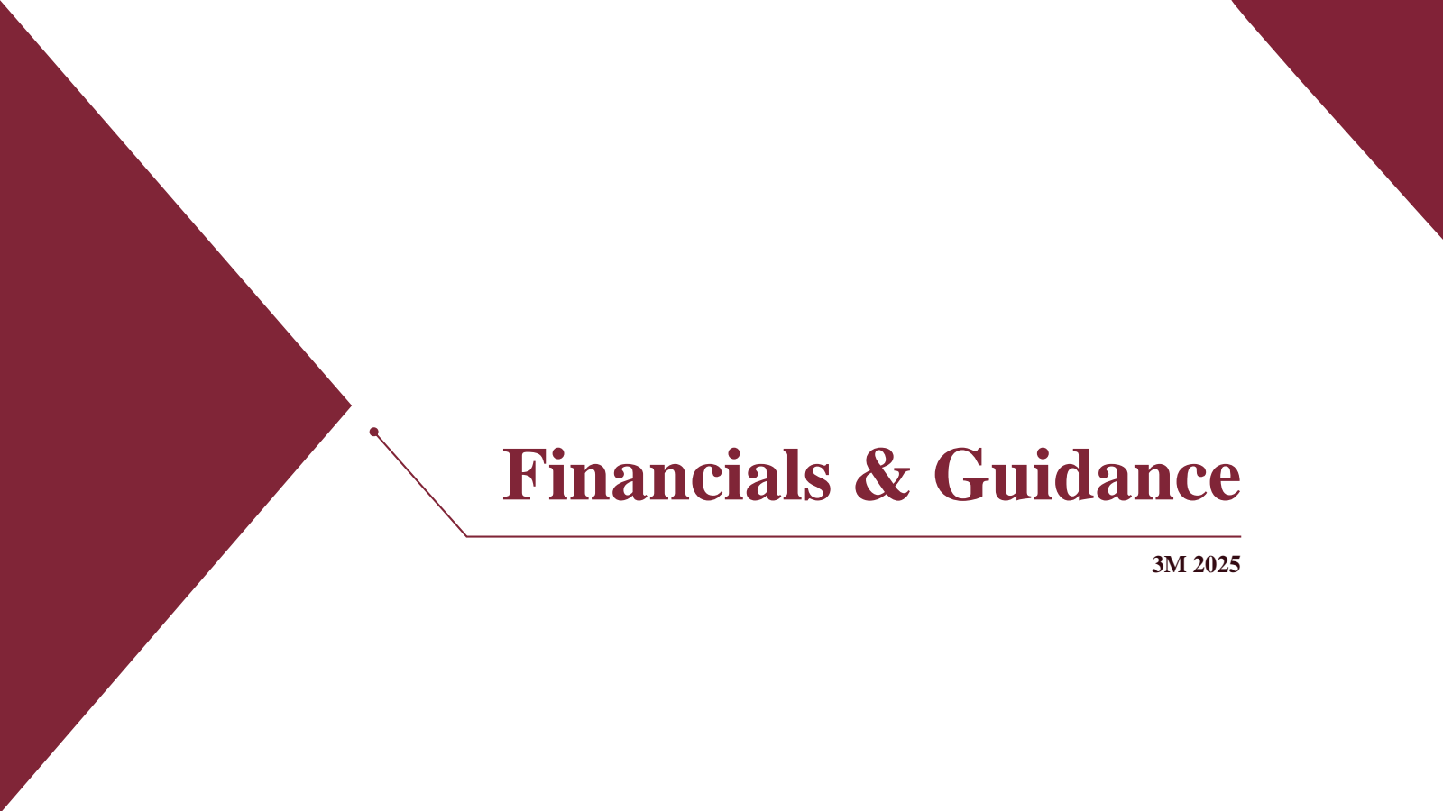 Financials & Guidanc