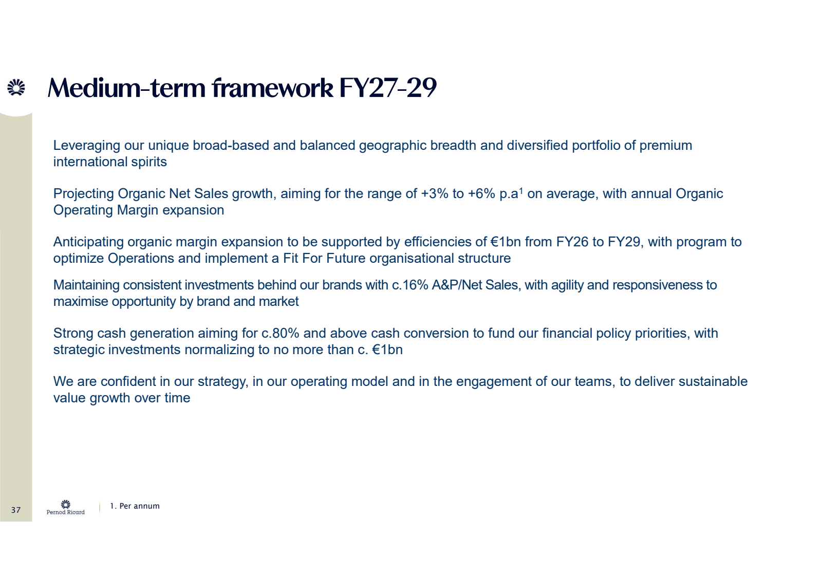 * Medium - term fram