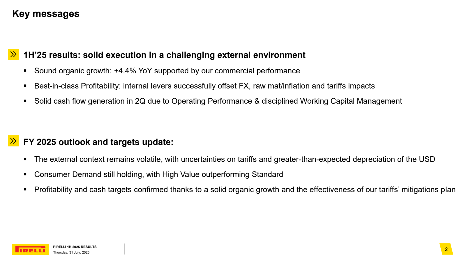 Key messages

>> 1H'