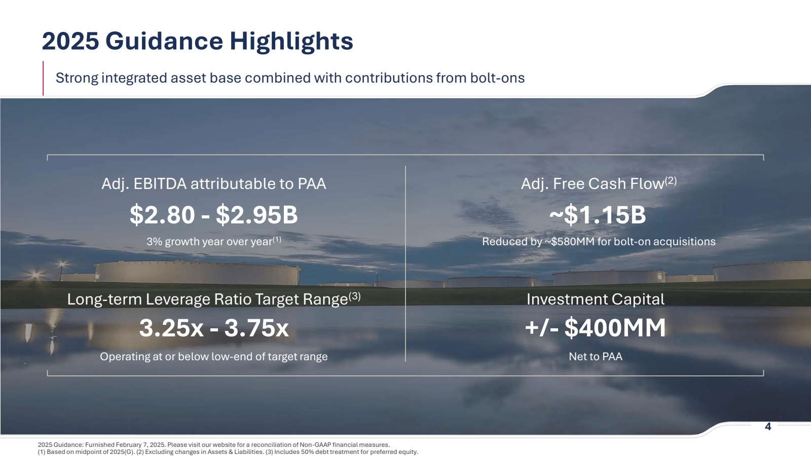 2025 Guidance Highli