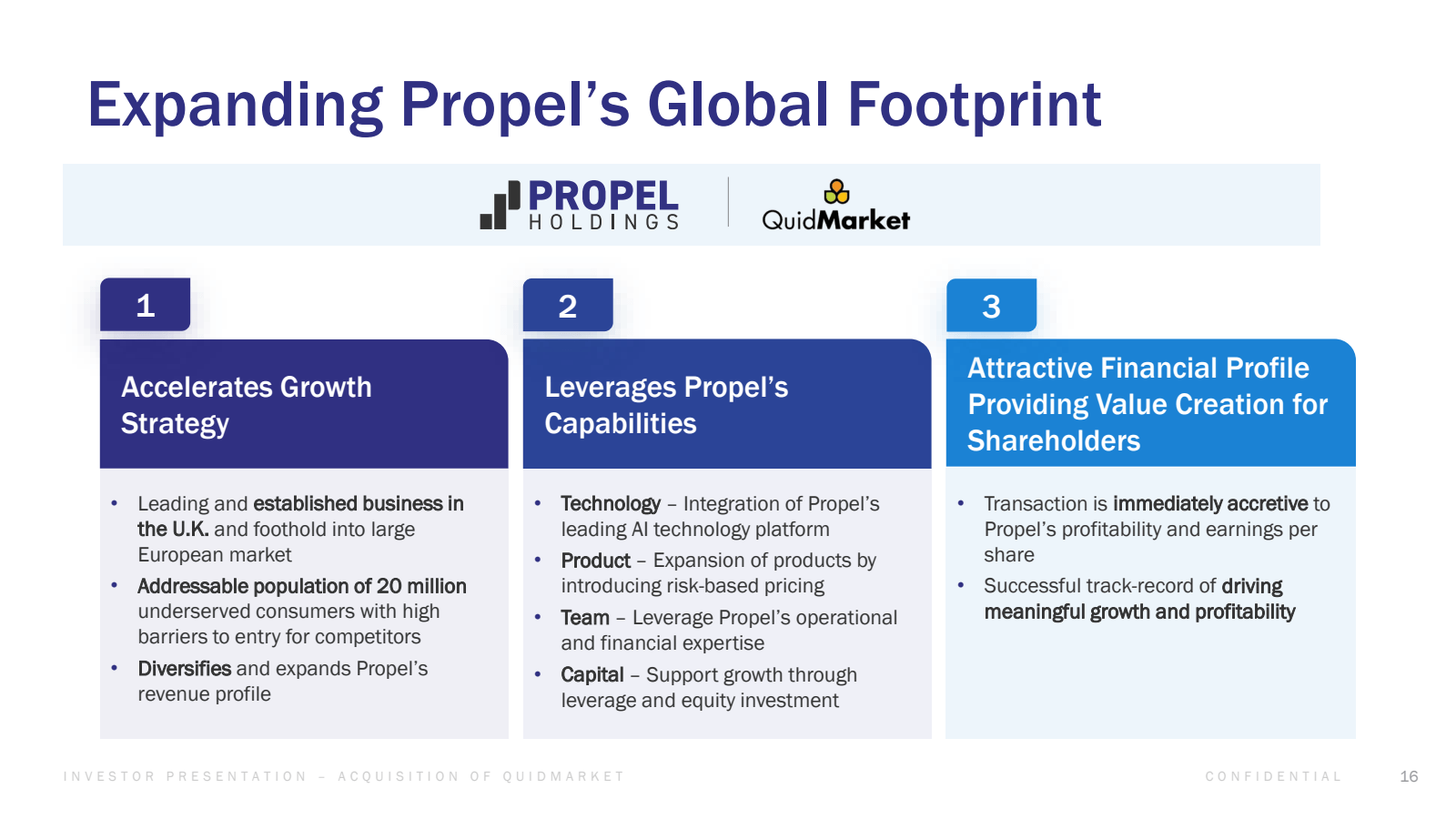 Expanding Propel's G