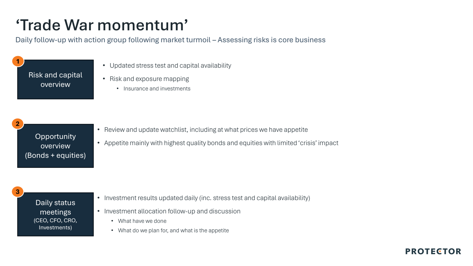 ' Trade War momentum
