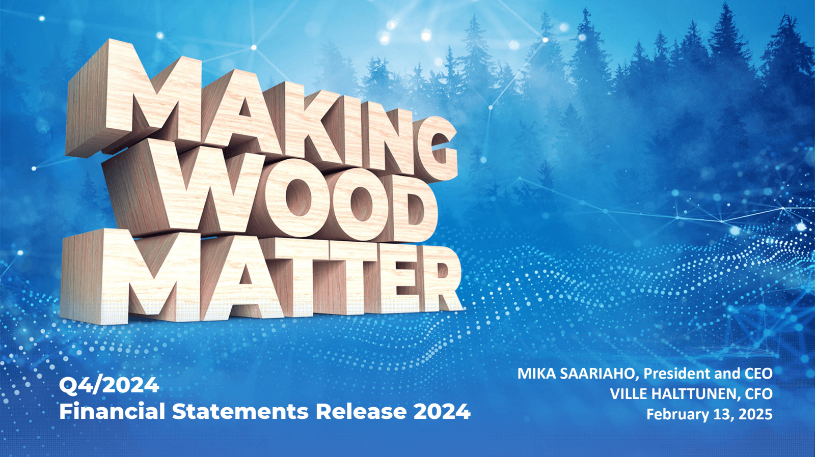 MAKING WOOD MATTER 
