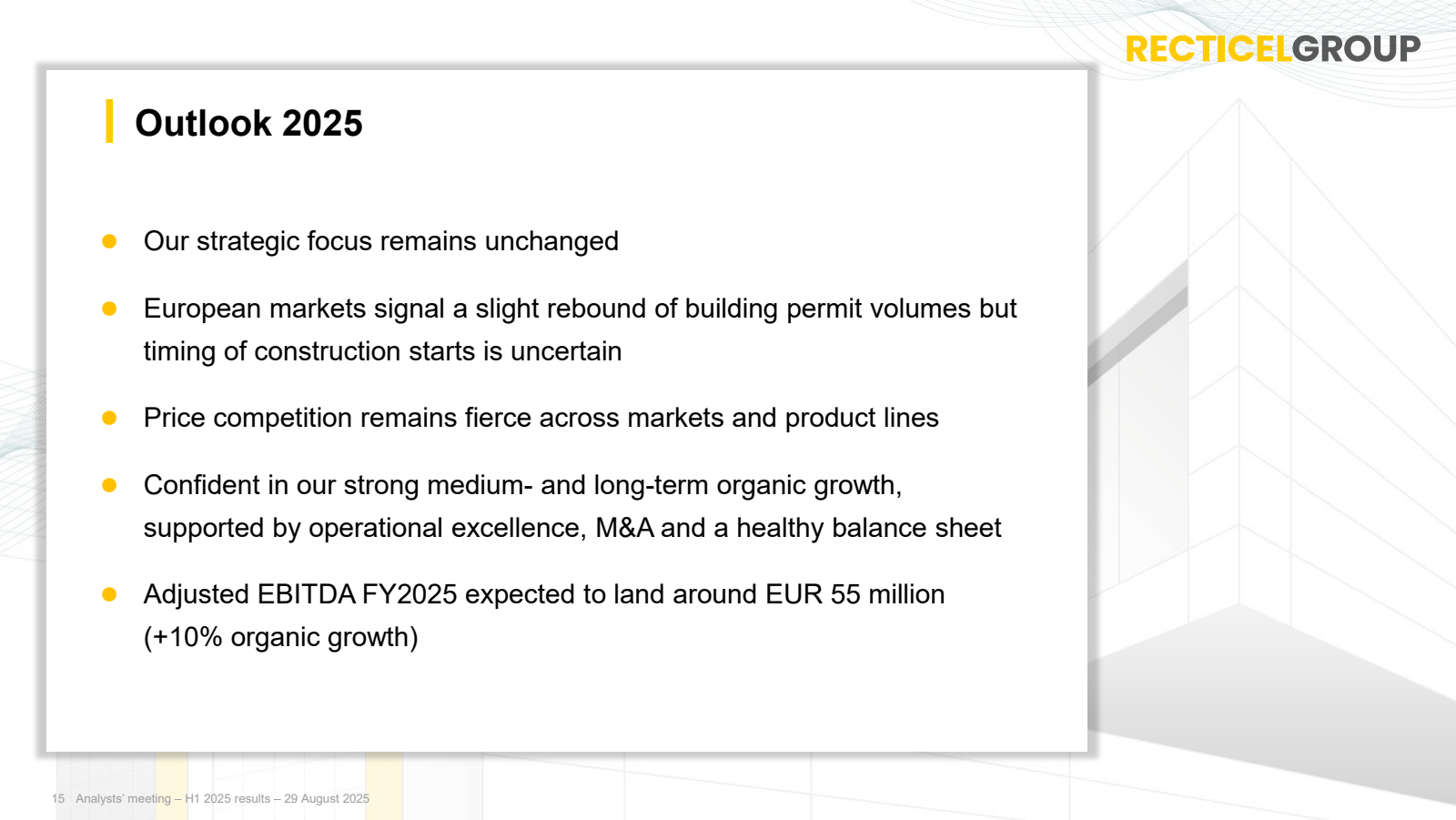 Outlook 2025

Our st