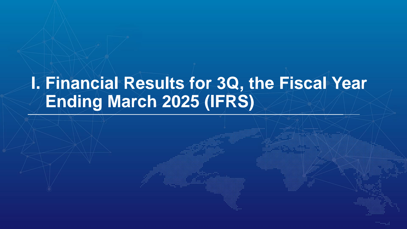 I. Financial Results