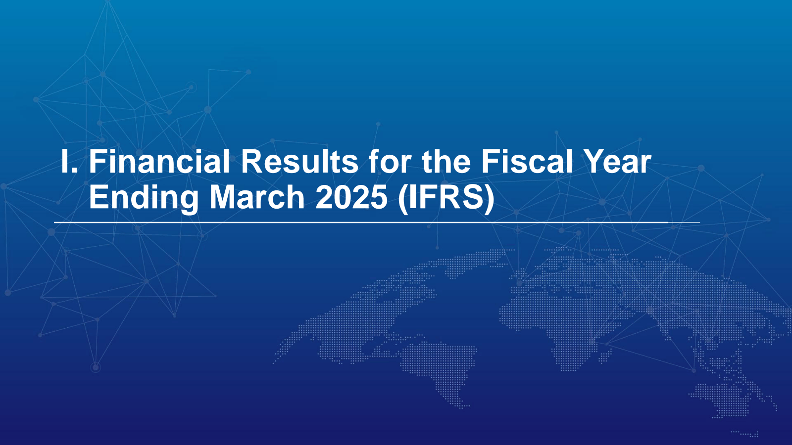 I. Financial Results