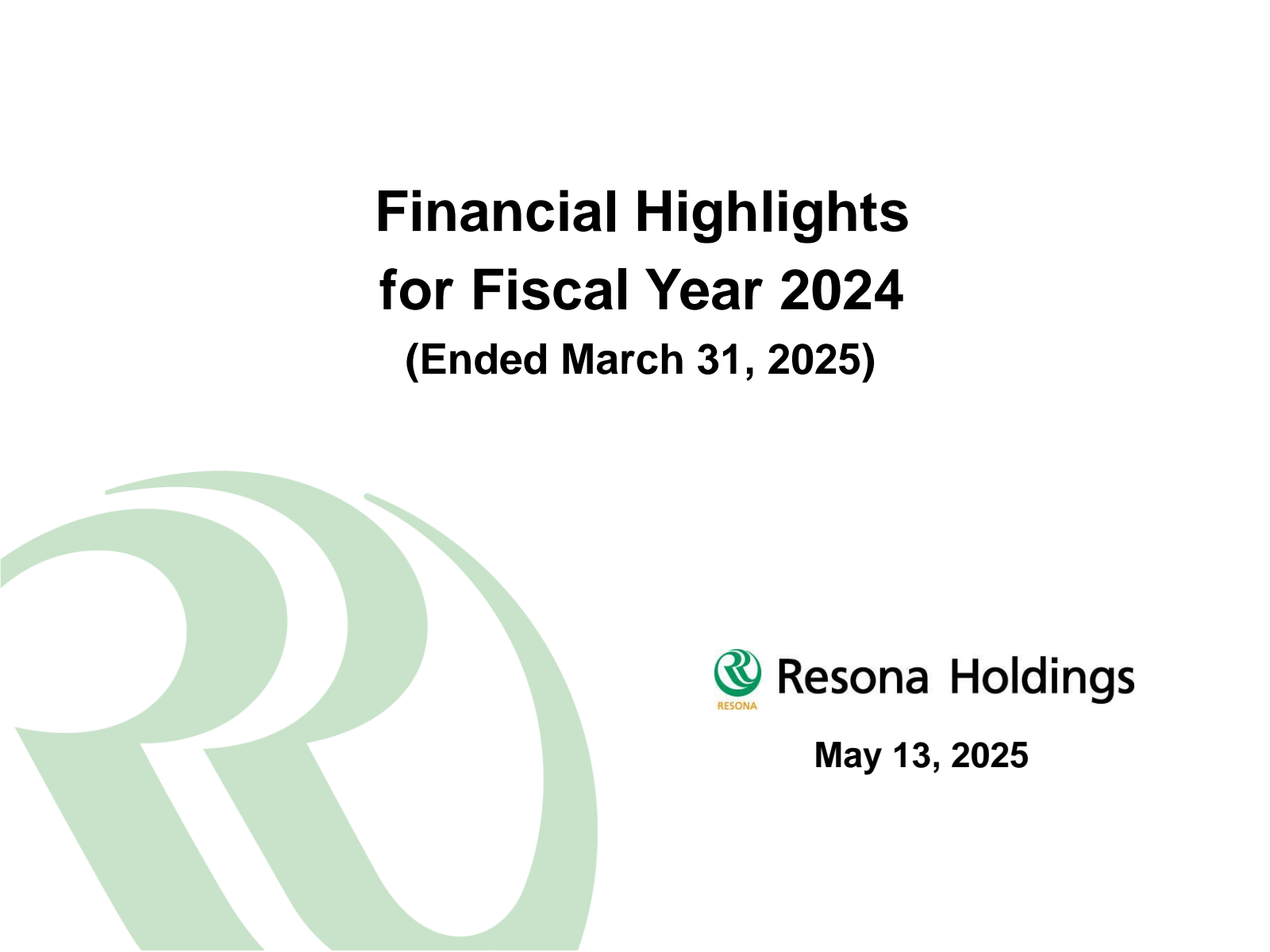 Financial Highlights
