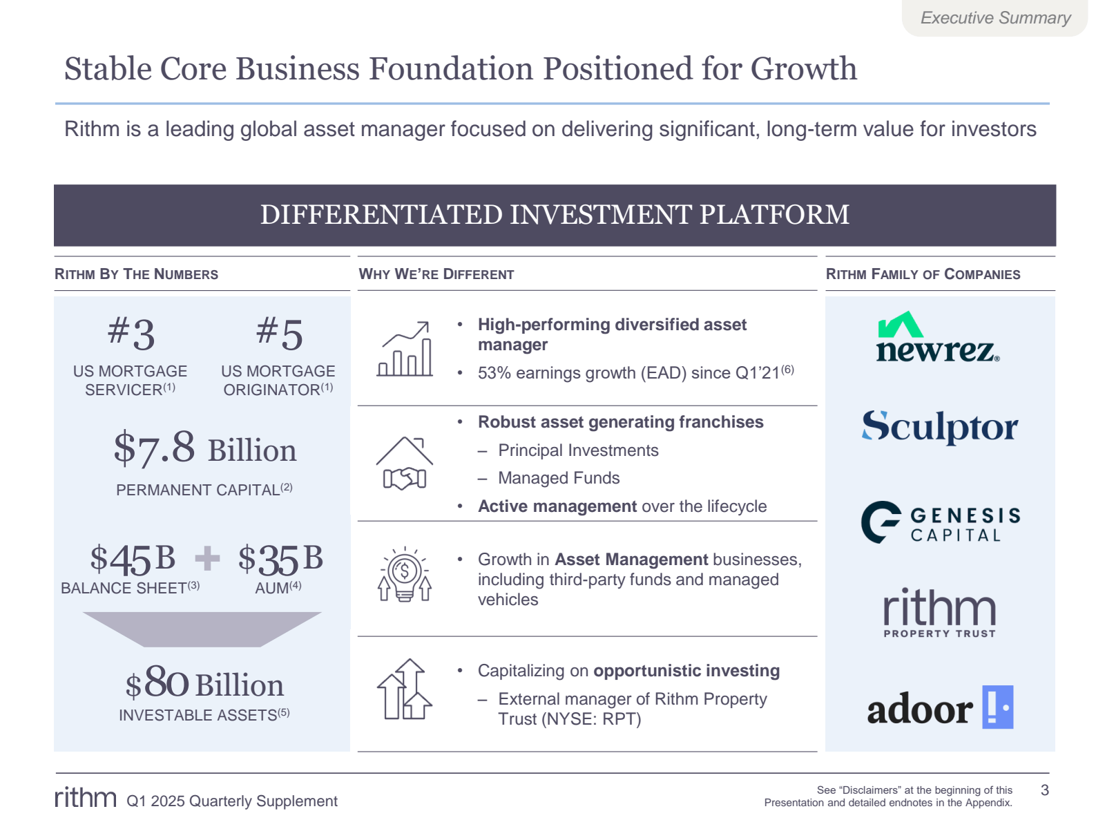 Stable Core Business