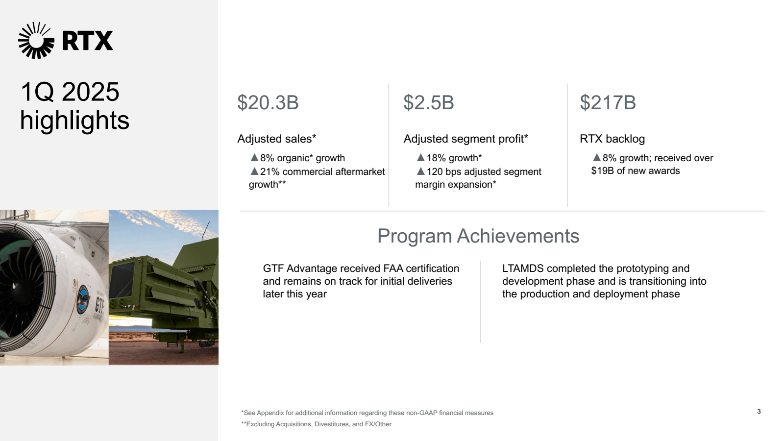 RTX 

1Q 2025 highli