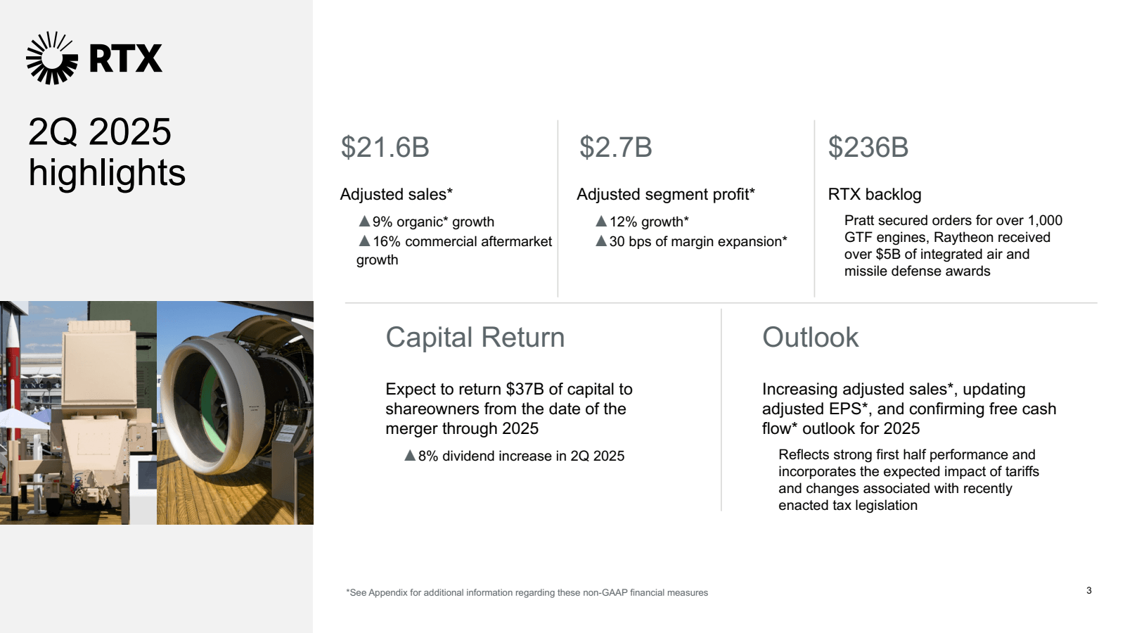 RTX

2Q 2025 highlig