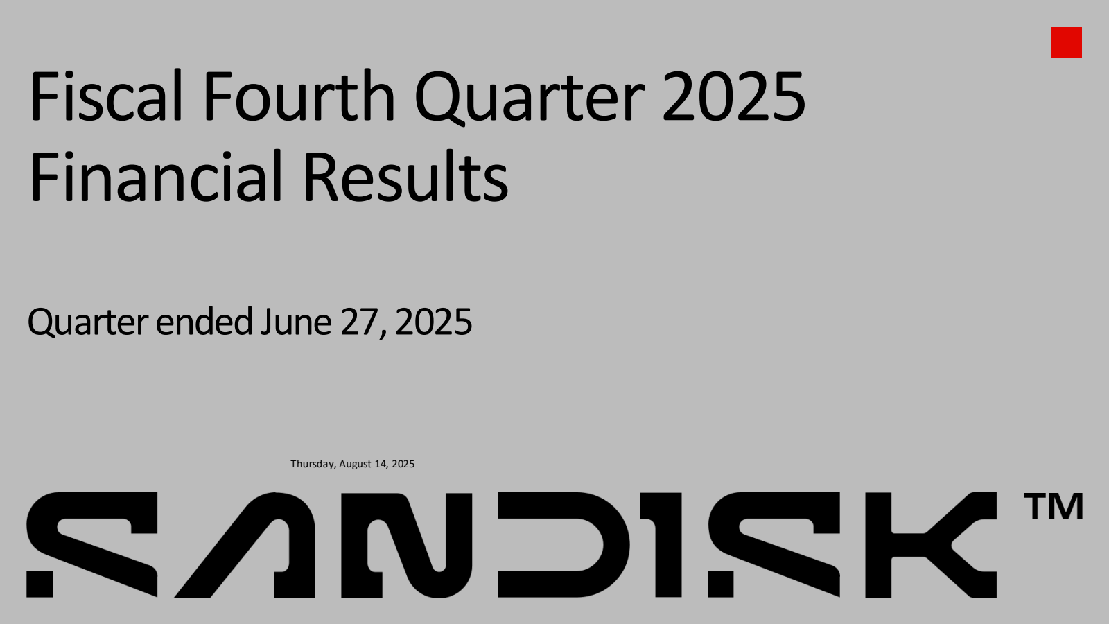 Fiscal Fourth Quarte