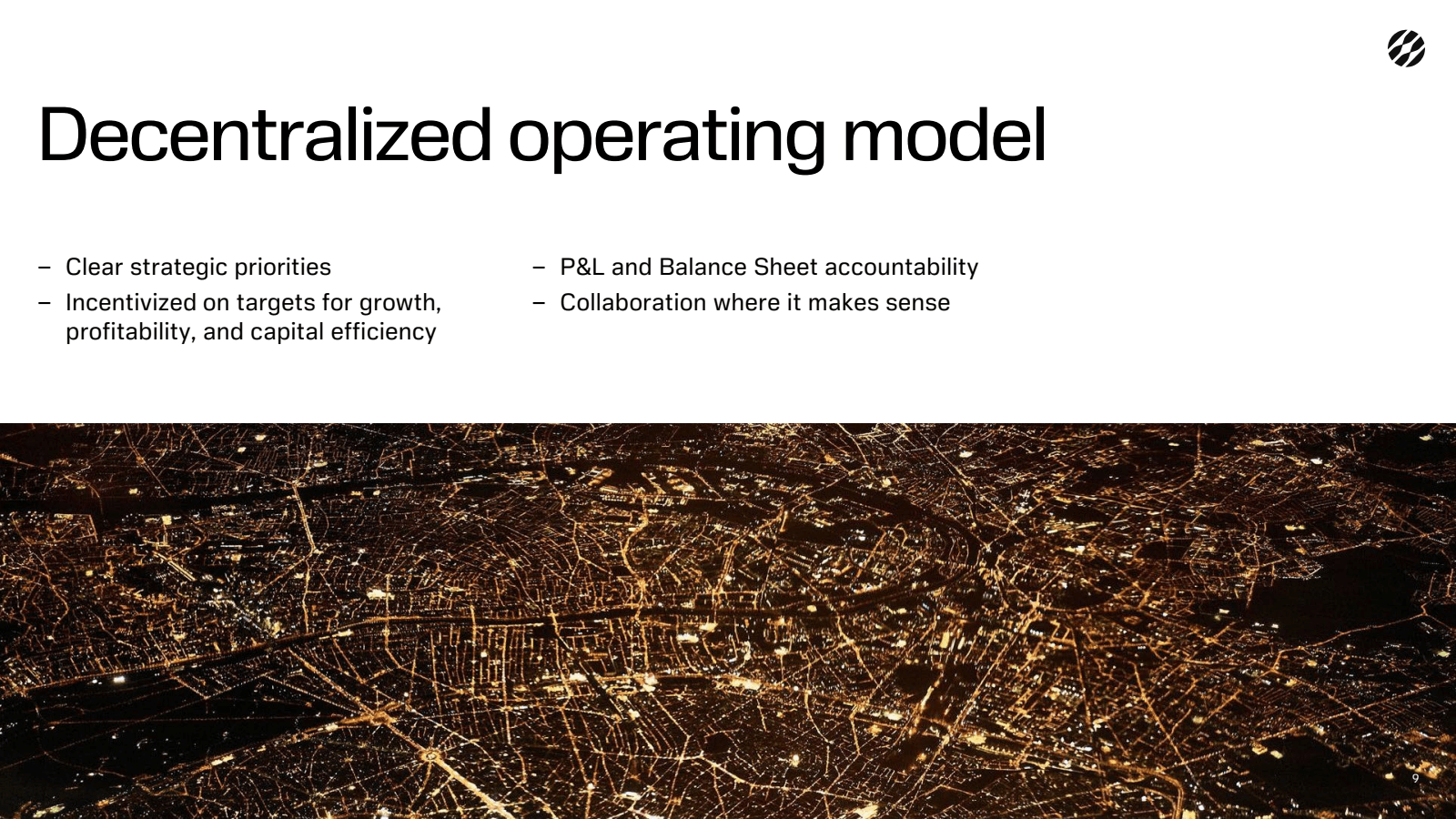 Decentralized operat