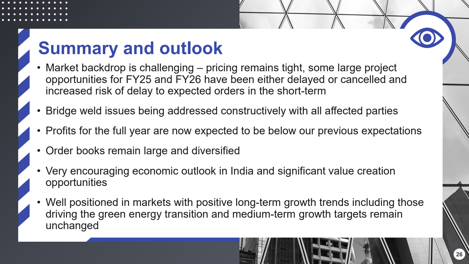 Summary and outlook 