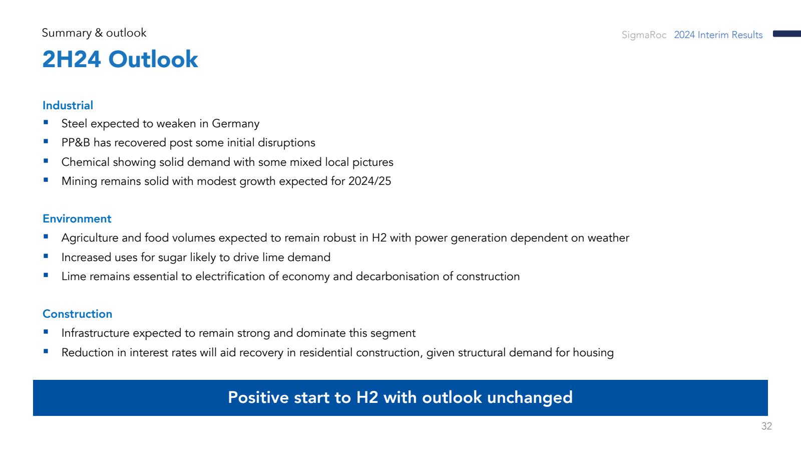 Summary & outlook 
2