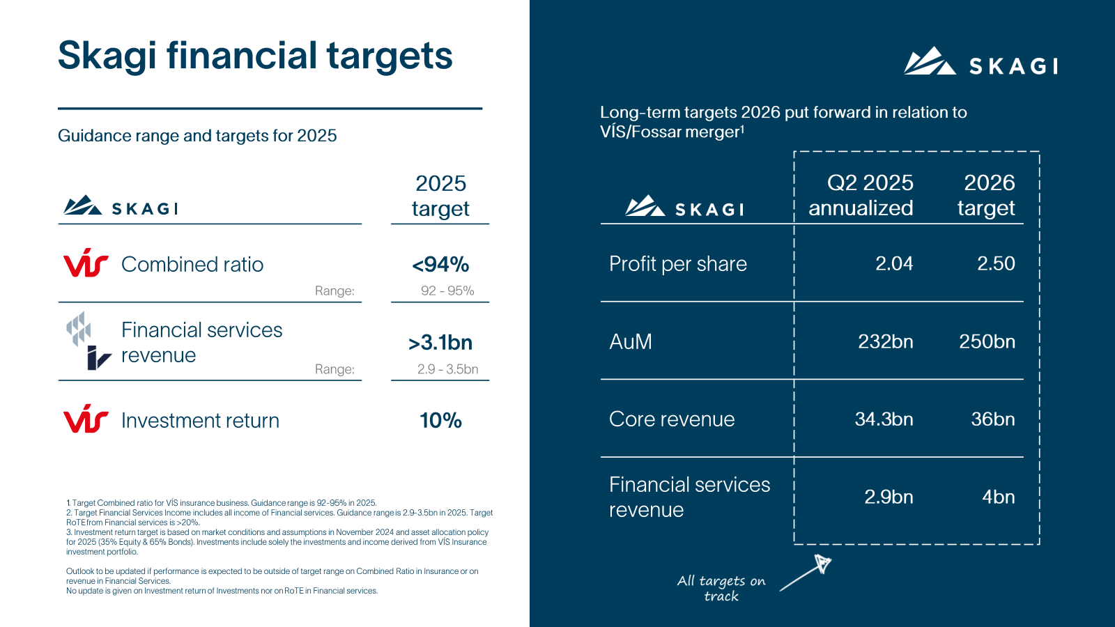 Skagi financial targ