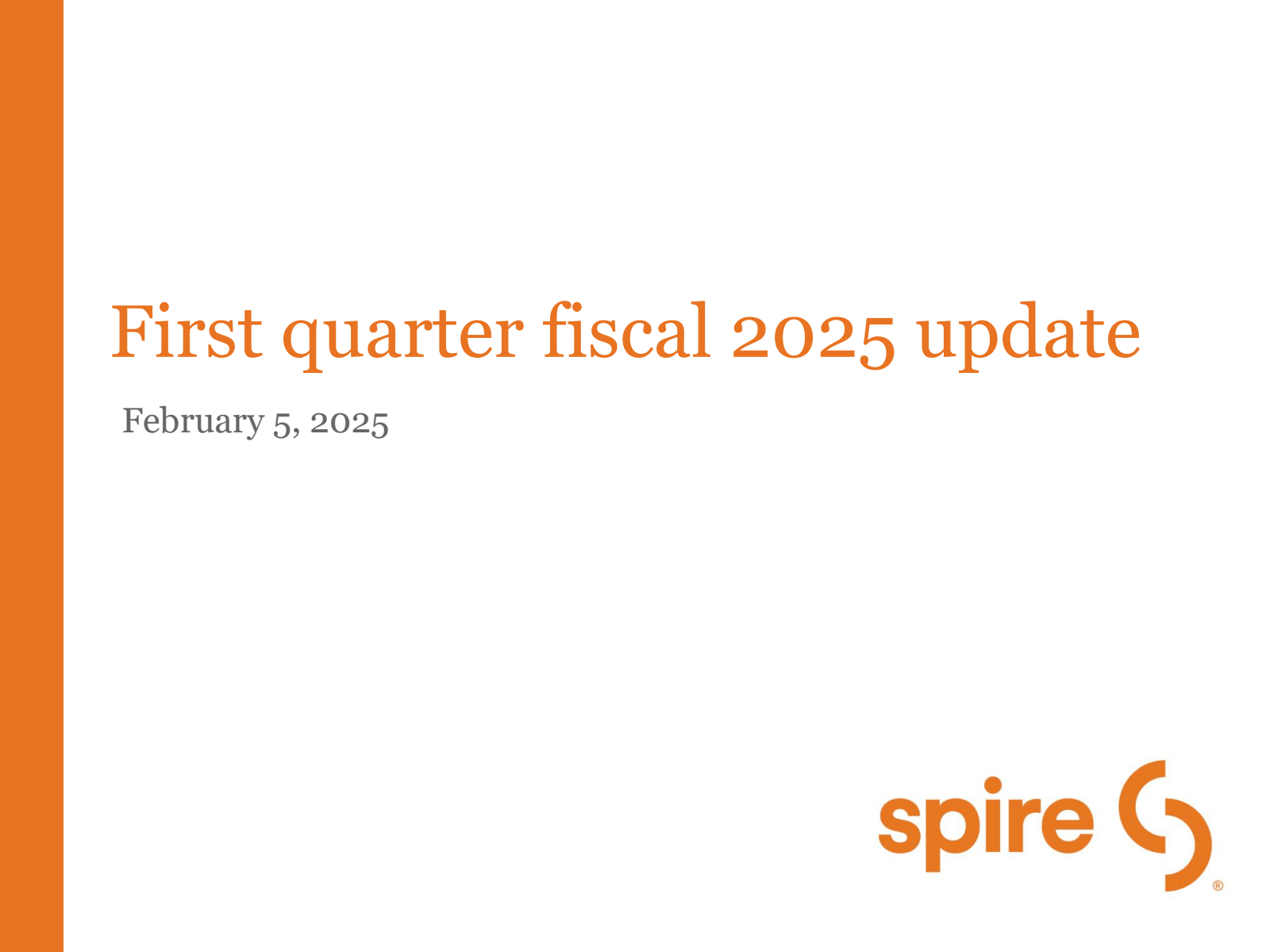 First quarter fiscal