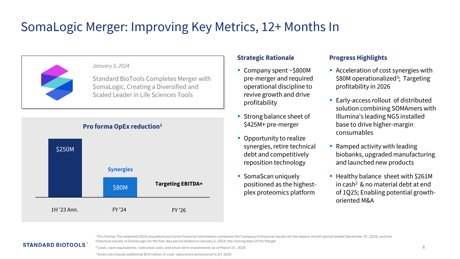 SomaLogic Merger : I