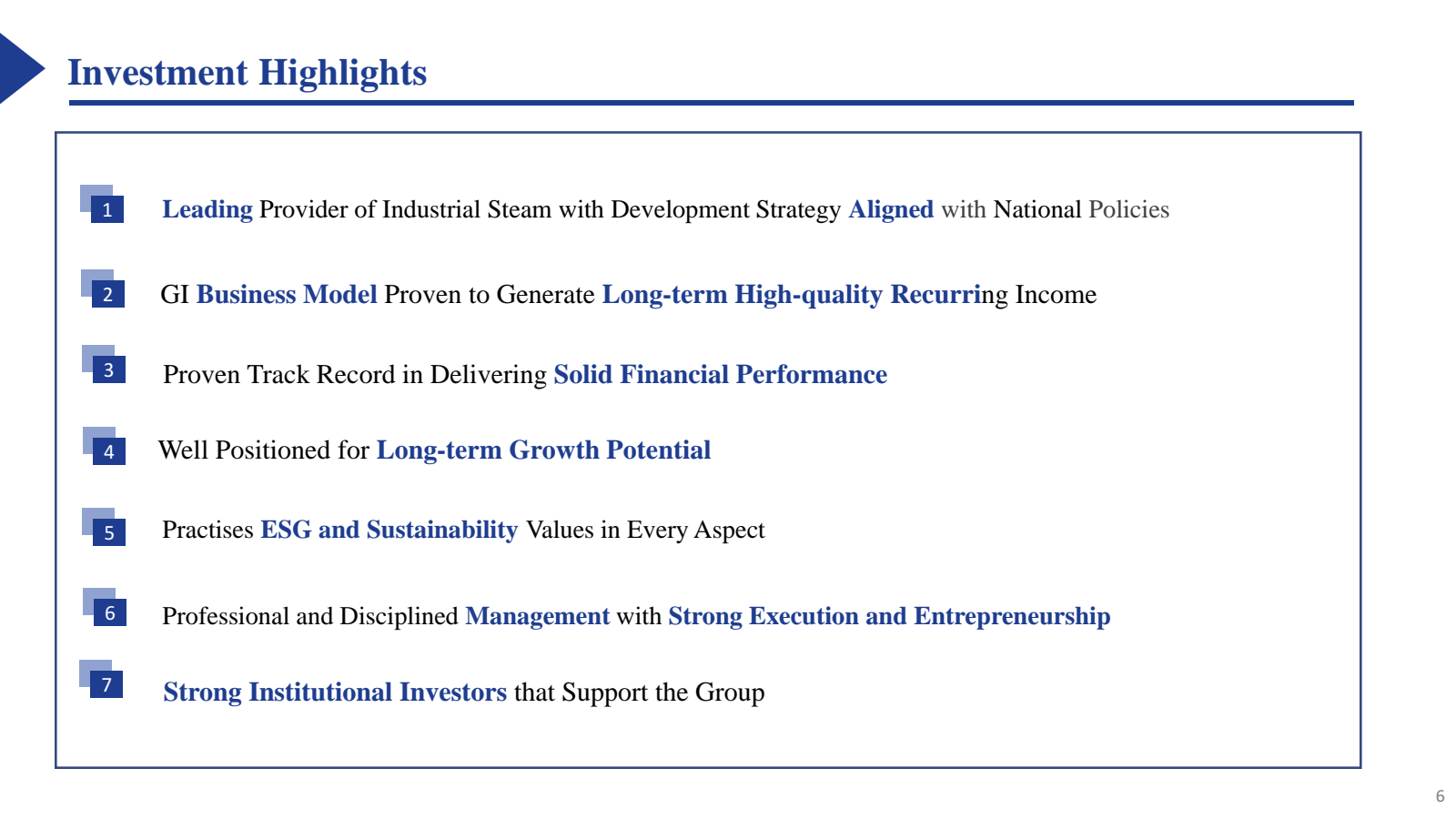 Investment Highlight