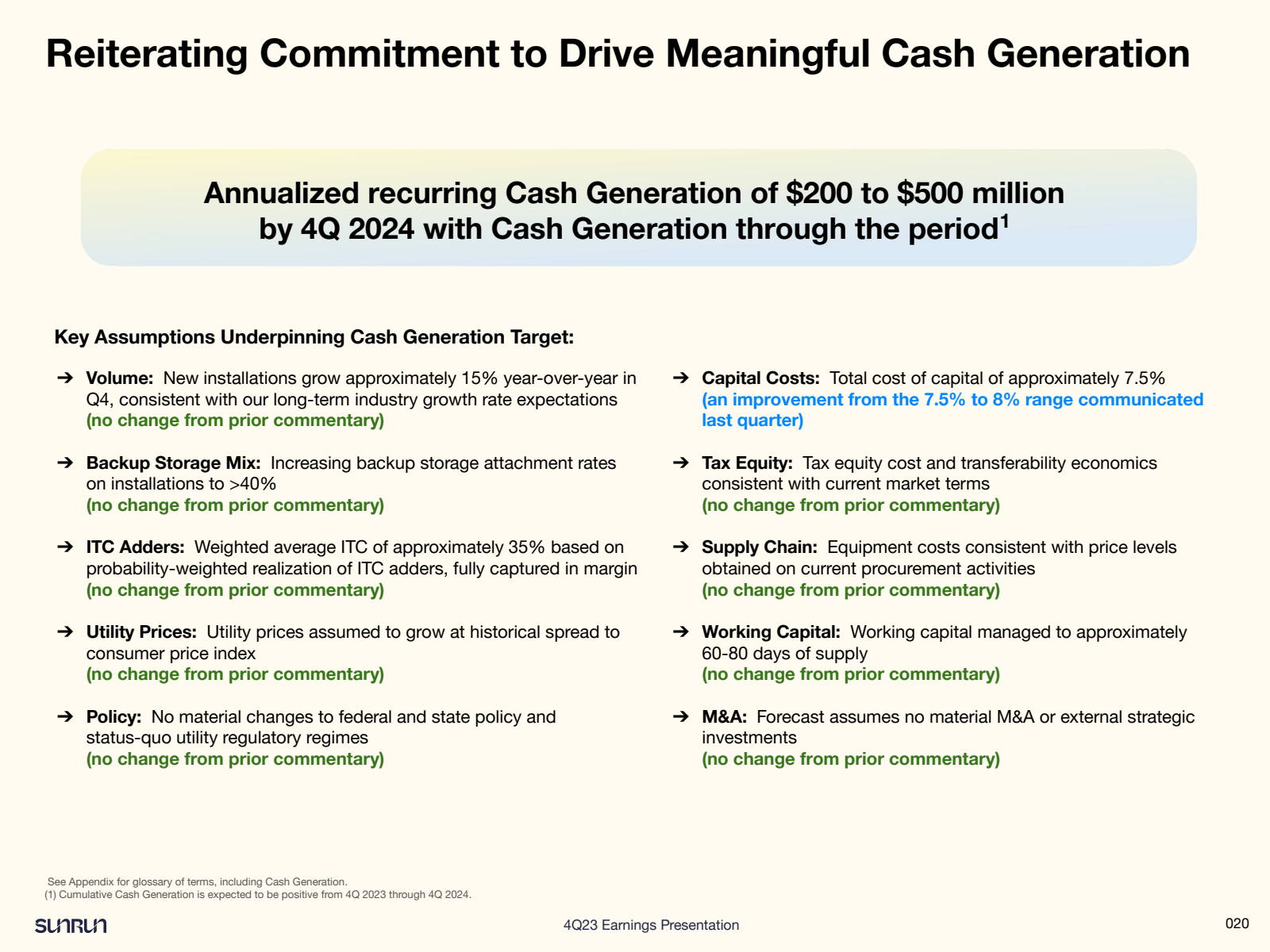 Reiterating Commitme