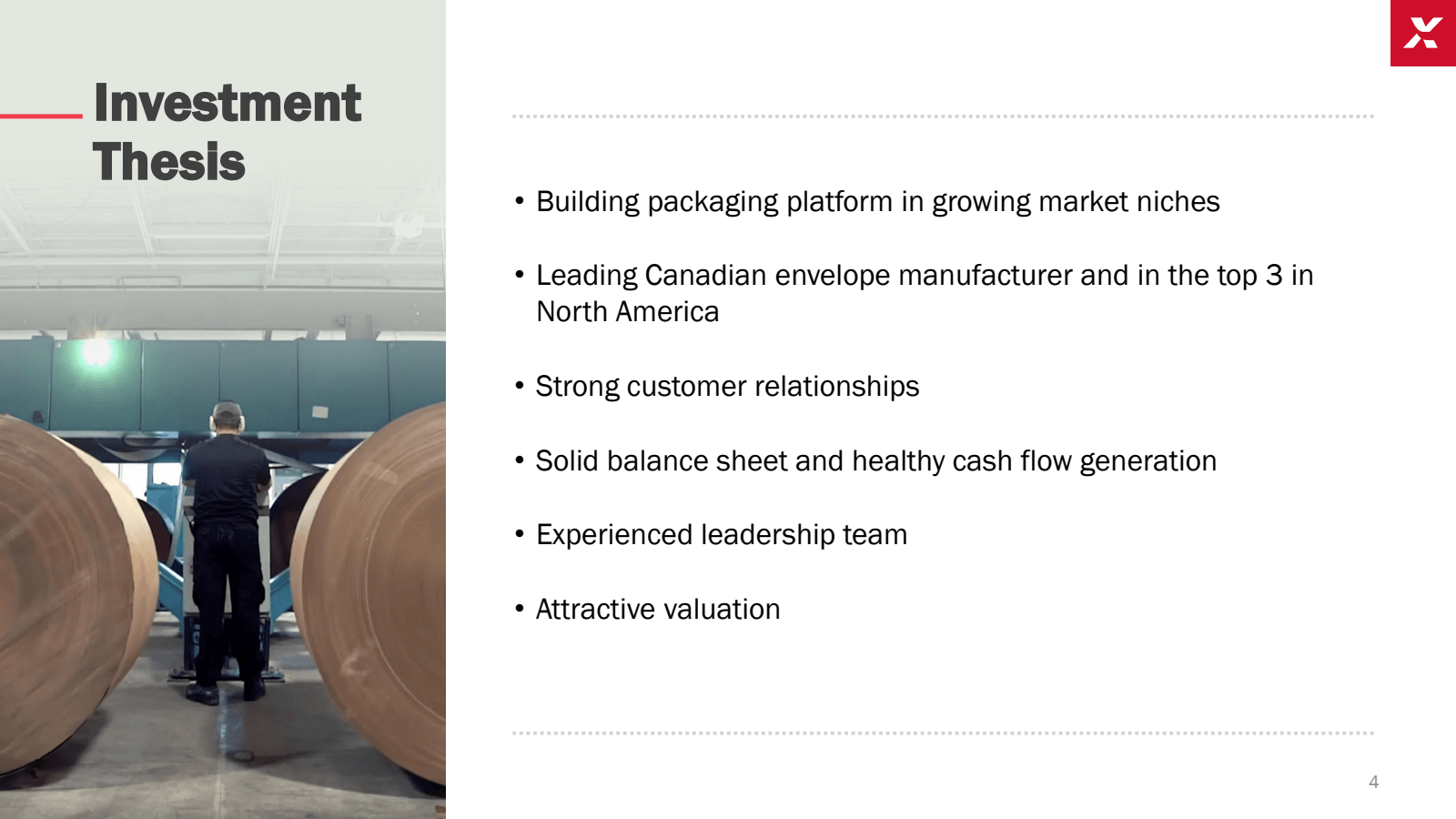 Investment Thesis

•