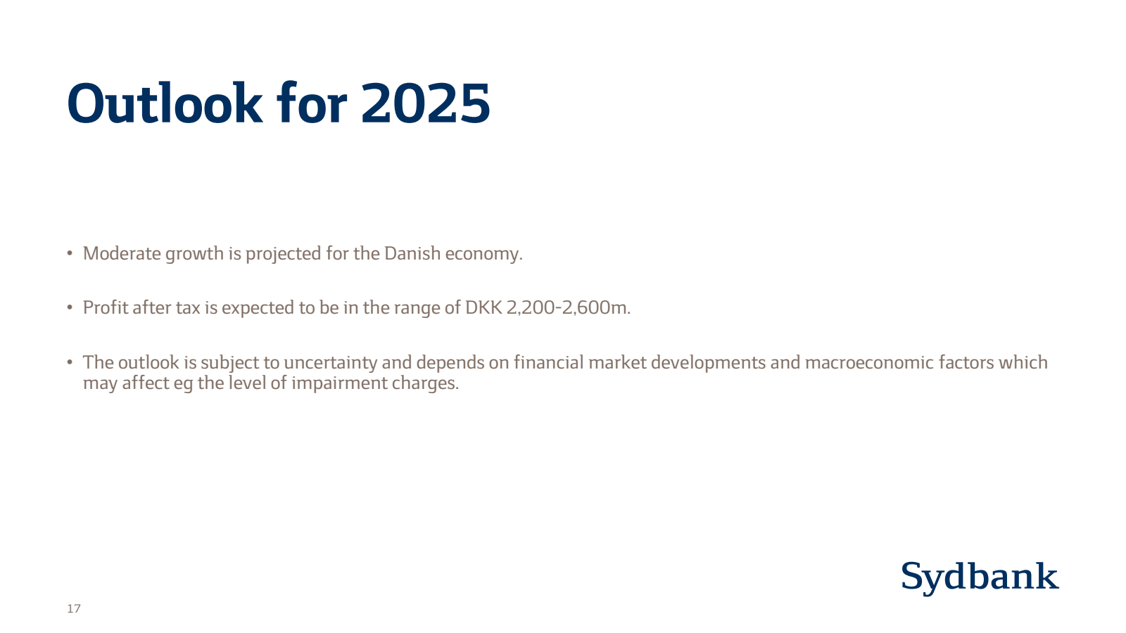 Outlook for 2025

•
