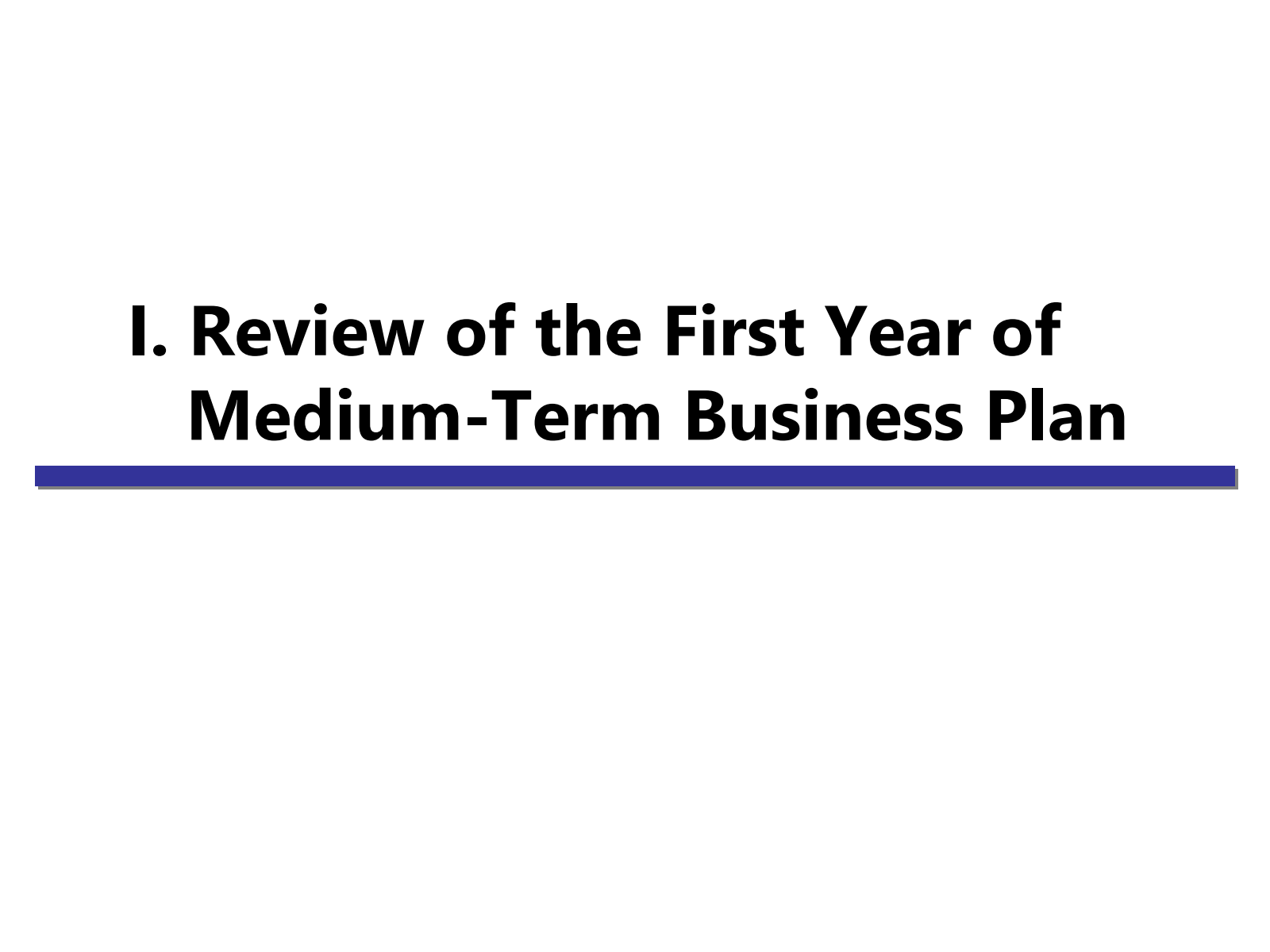 I. Review of the Fir