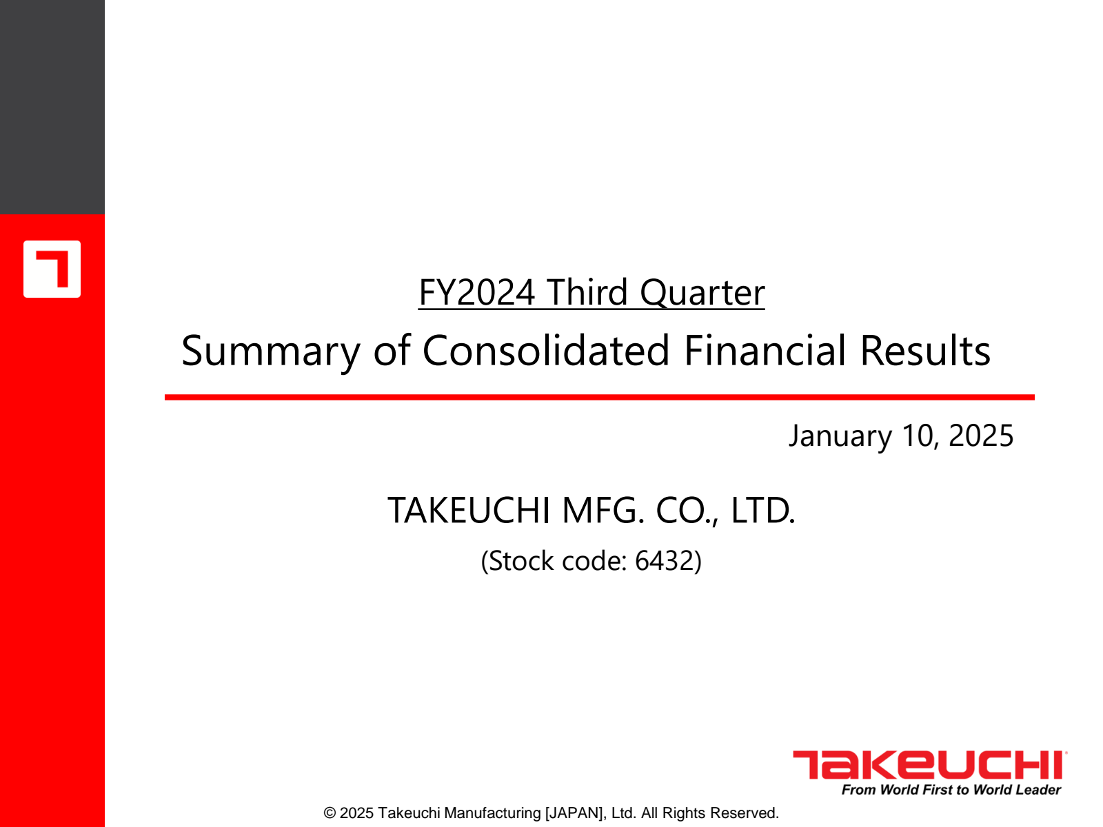 FY2024 Third Quarter