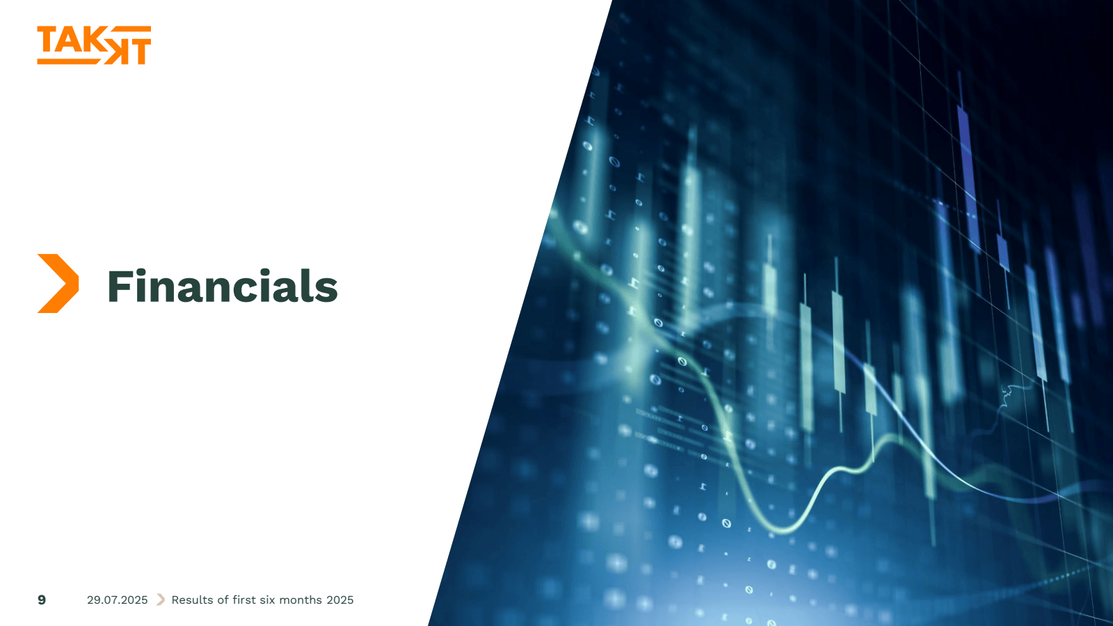 ТАКЯТ

Financials

e