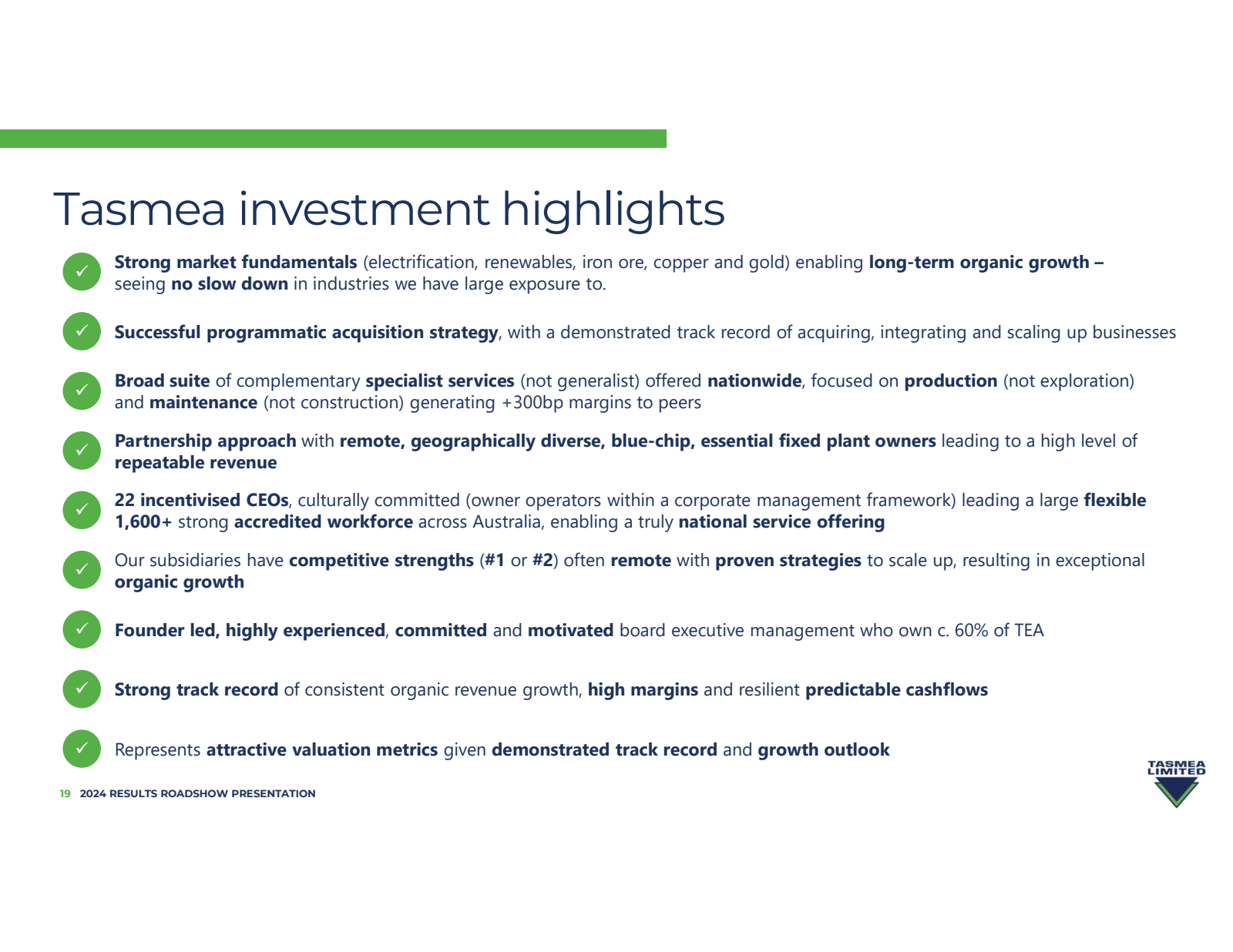 Tasmea investment hi