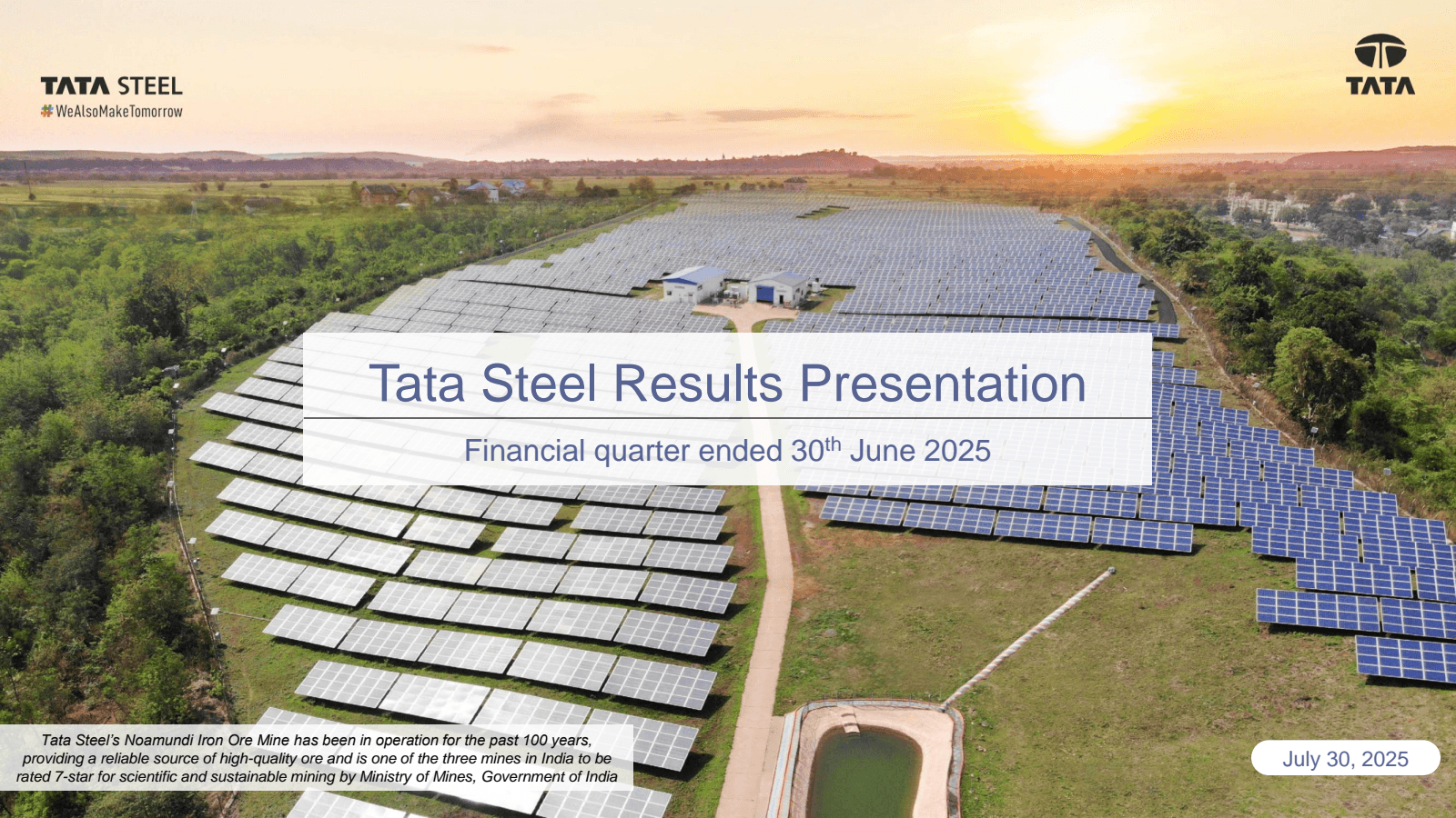 TATA STEEL

#WeAlso 