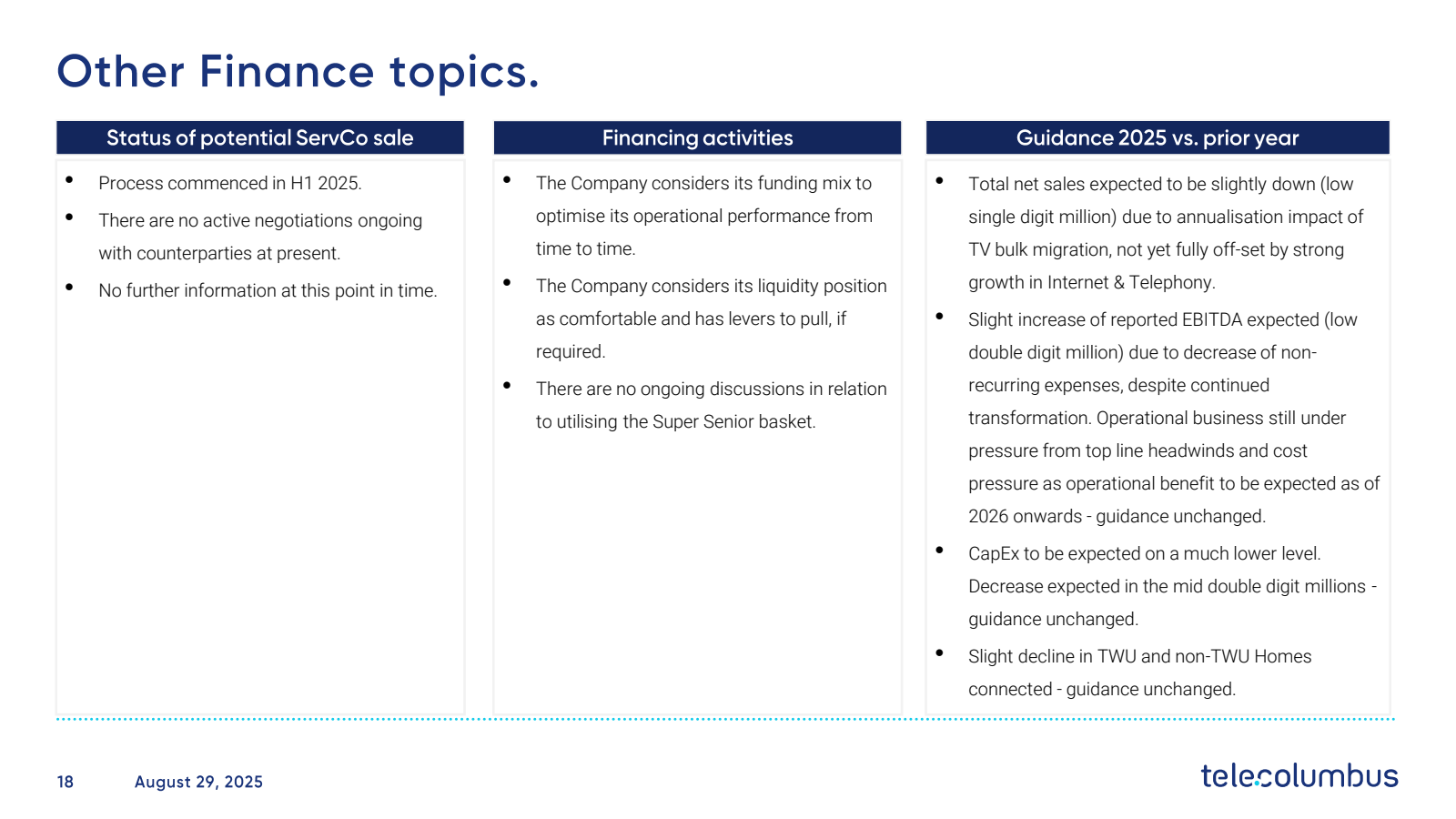 Other Finance topics