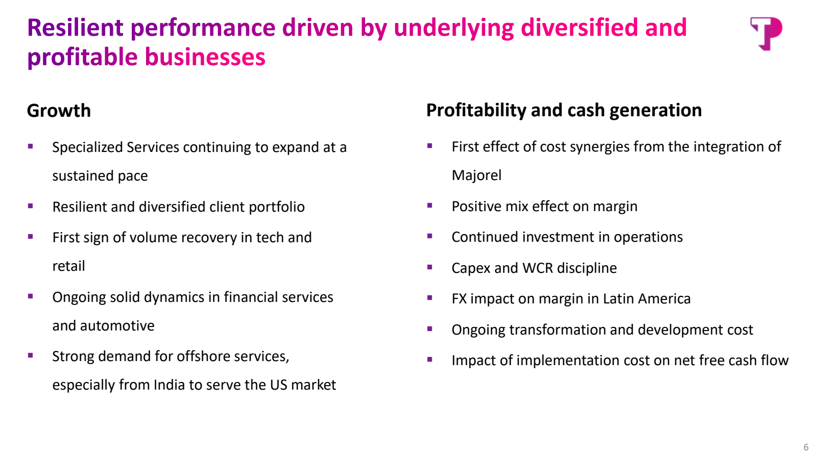 Resilient performanc