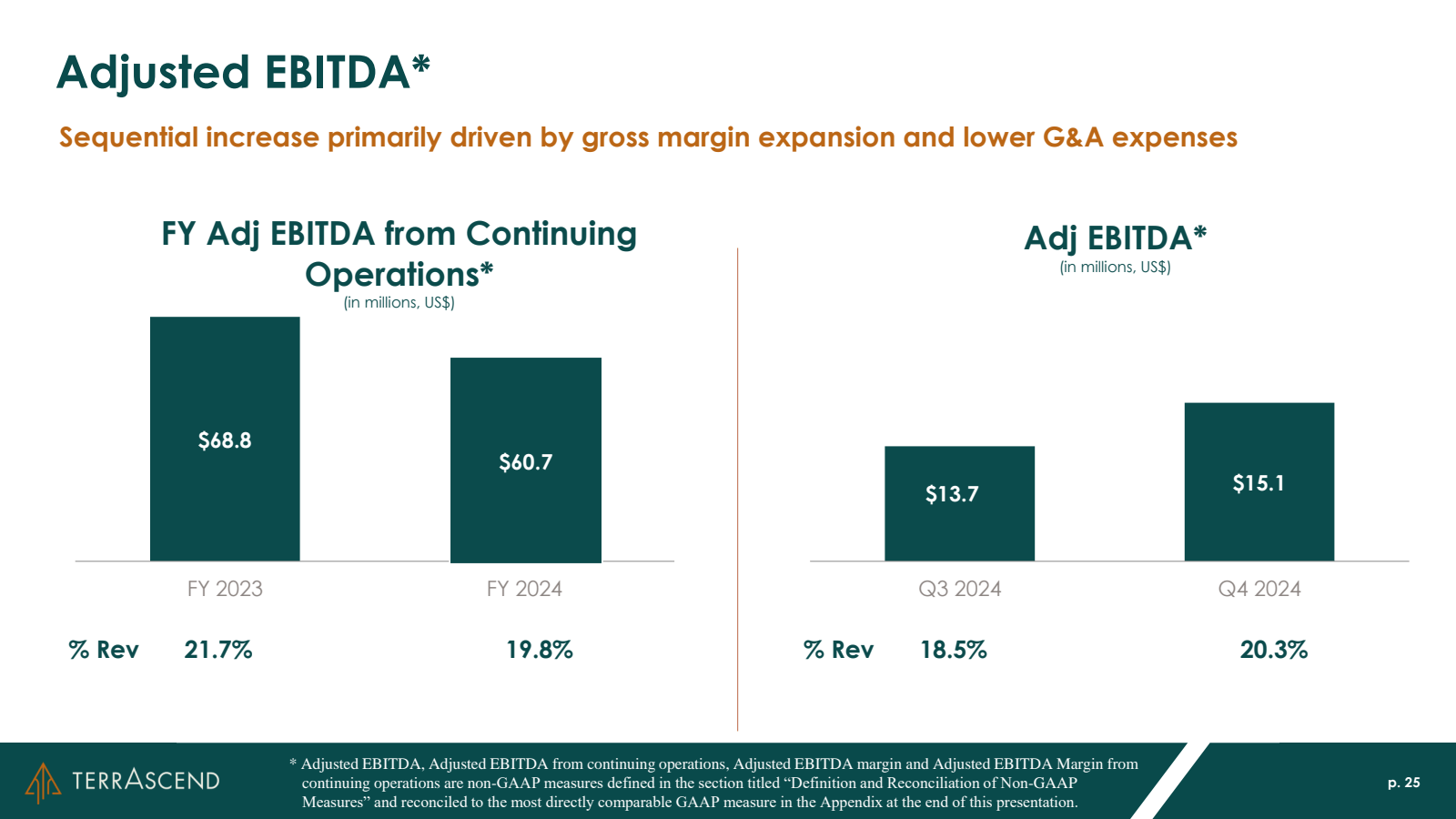 Adjusted EBITDA * 

