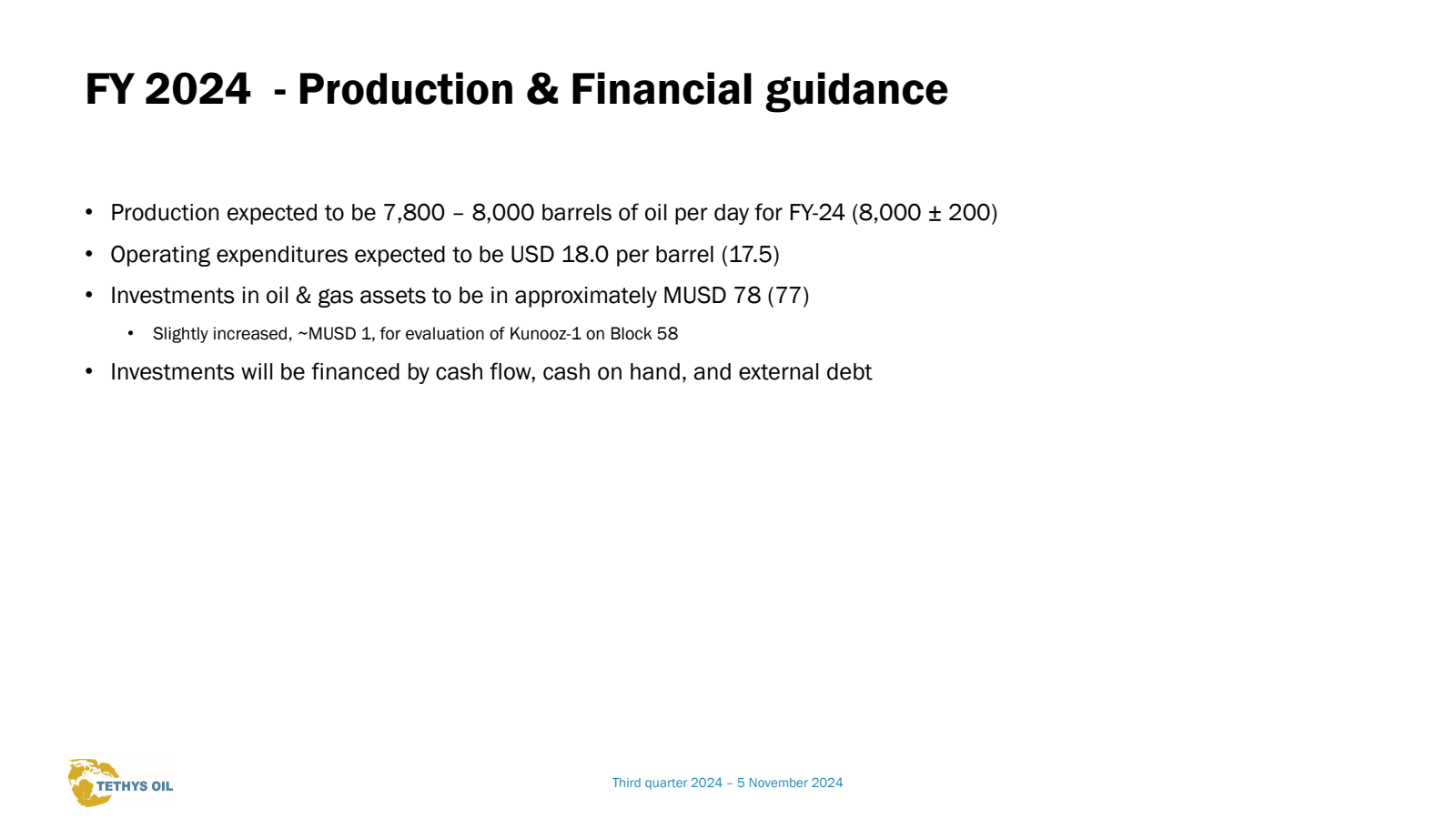 FY 2024 -Production 