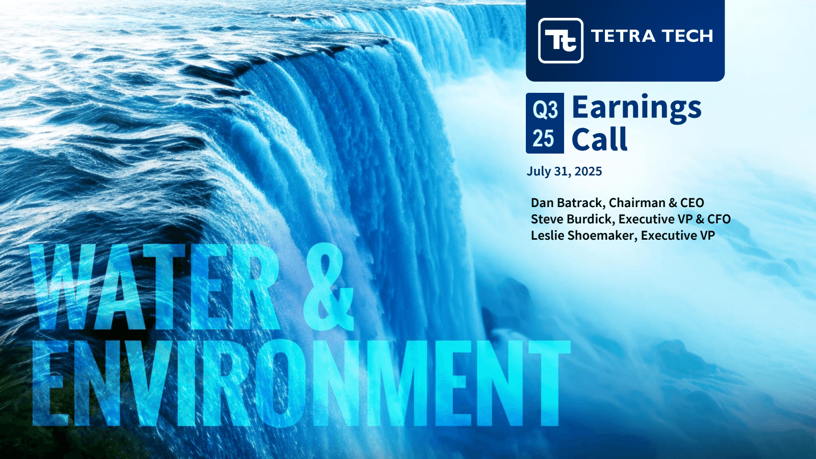TE TETRA TECH

Q3 Ea