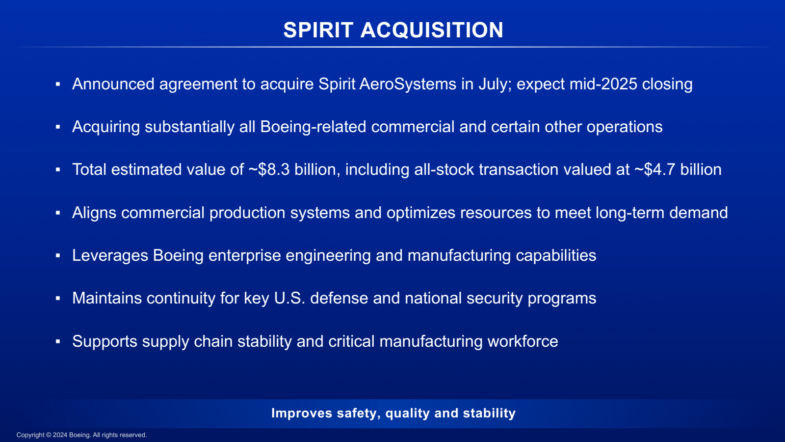 ■ 

SPIRIT ACQUISITI