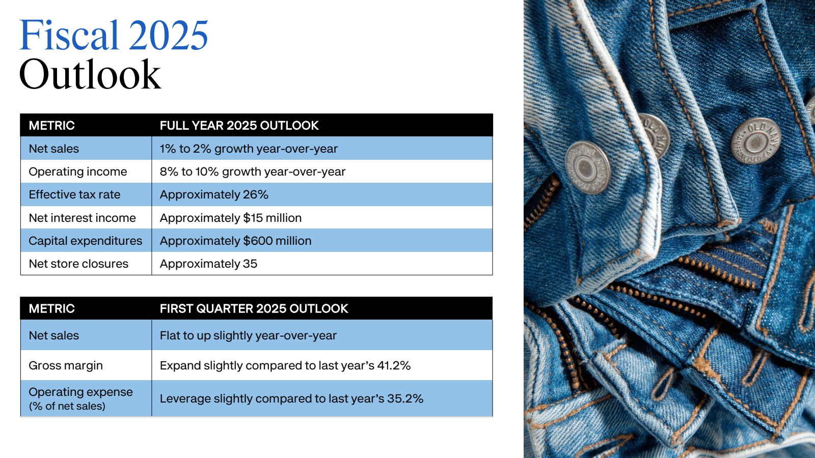 Fiscal 2025 Outlook 