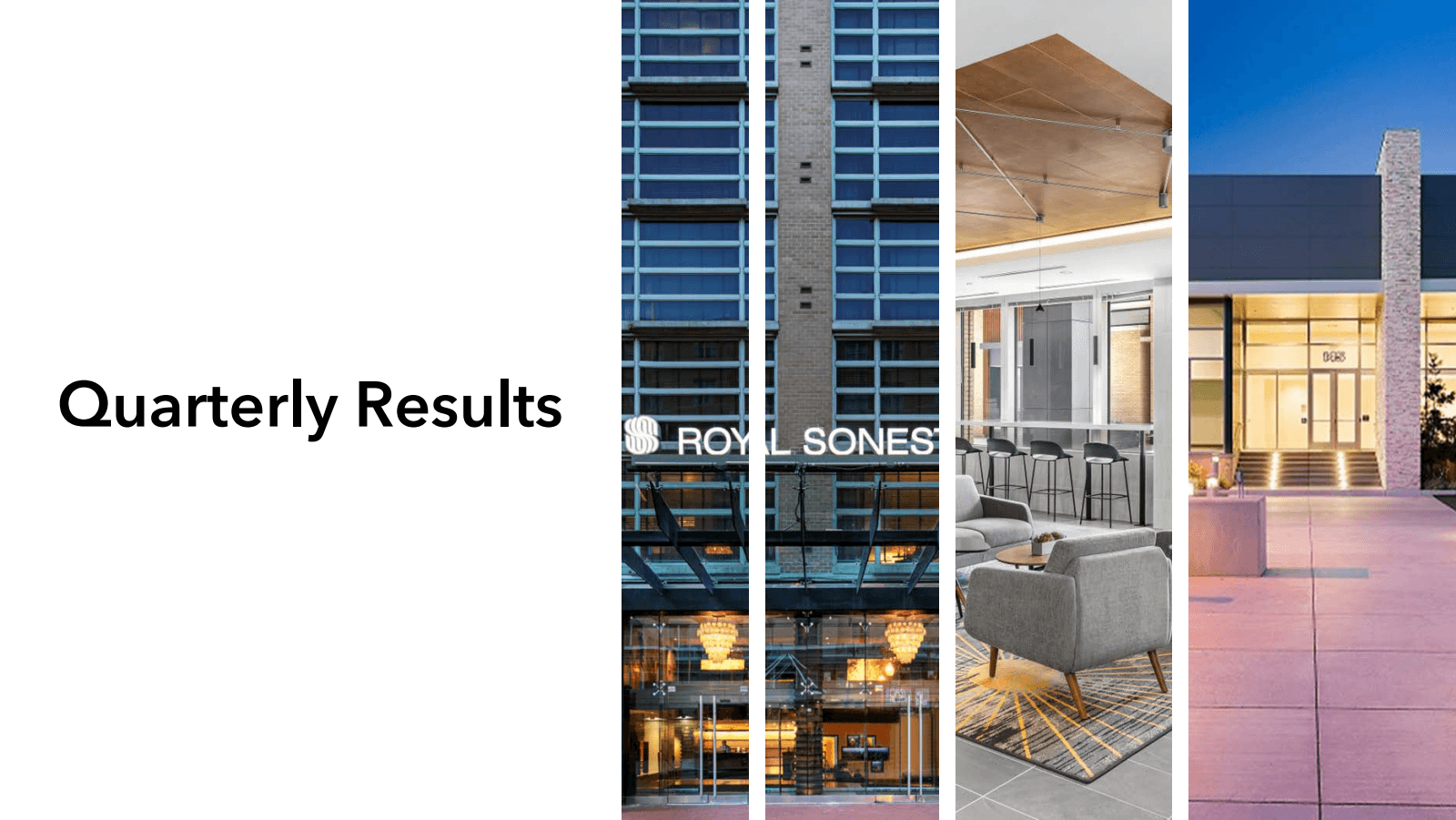 Quarterly Results

R