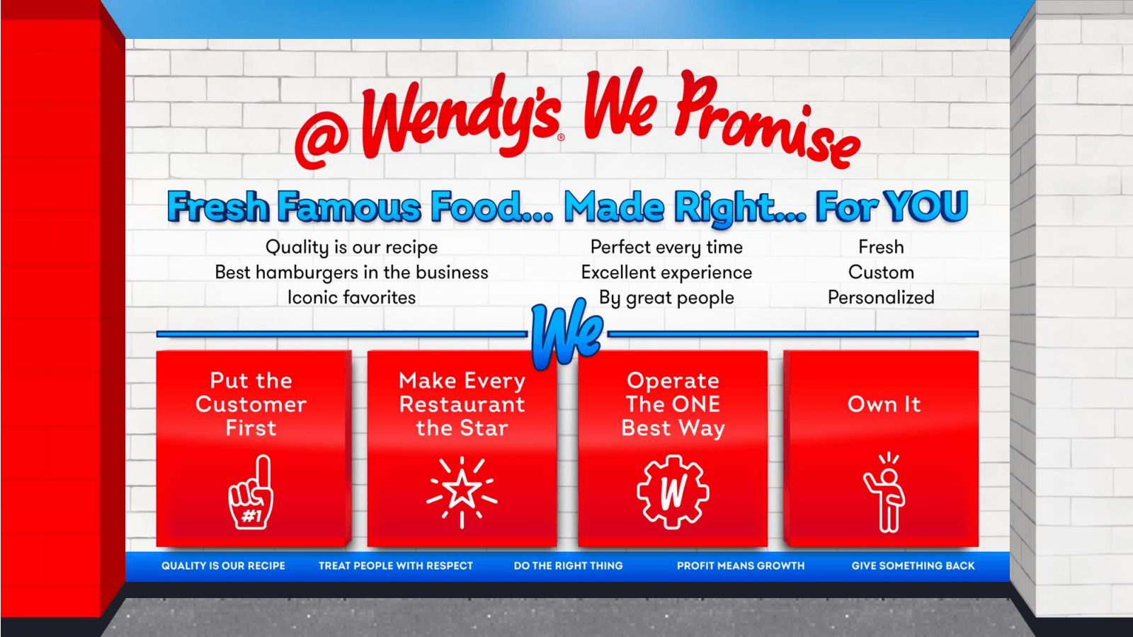 @ Wendy's We Promise