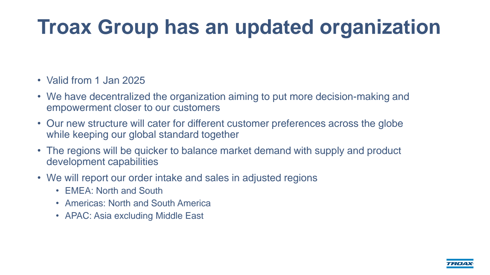 Troax Group has an u