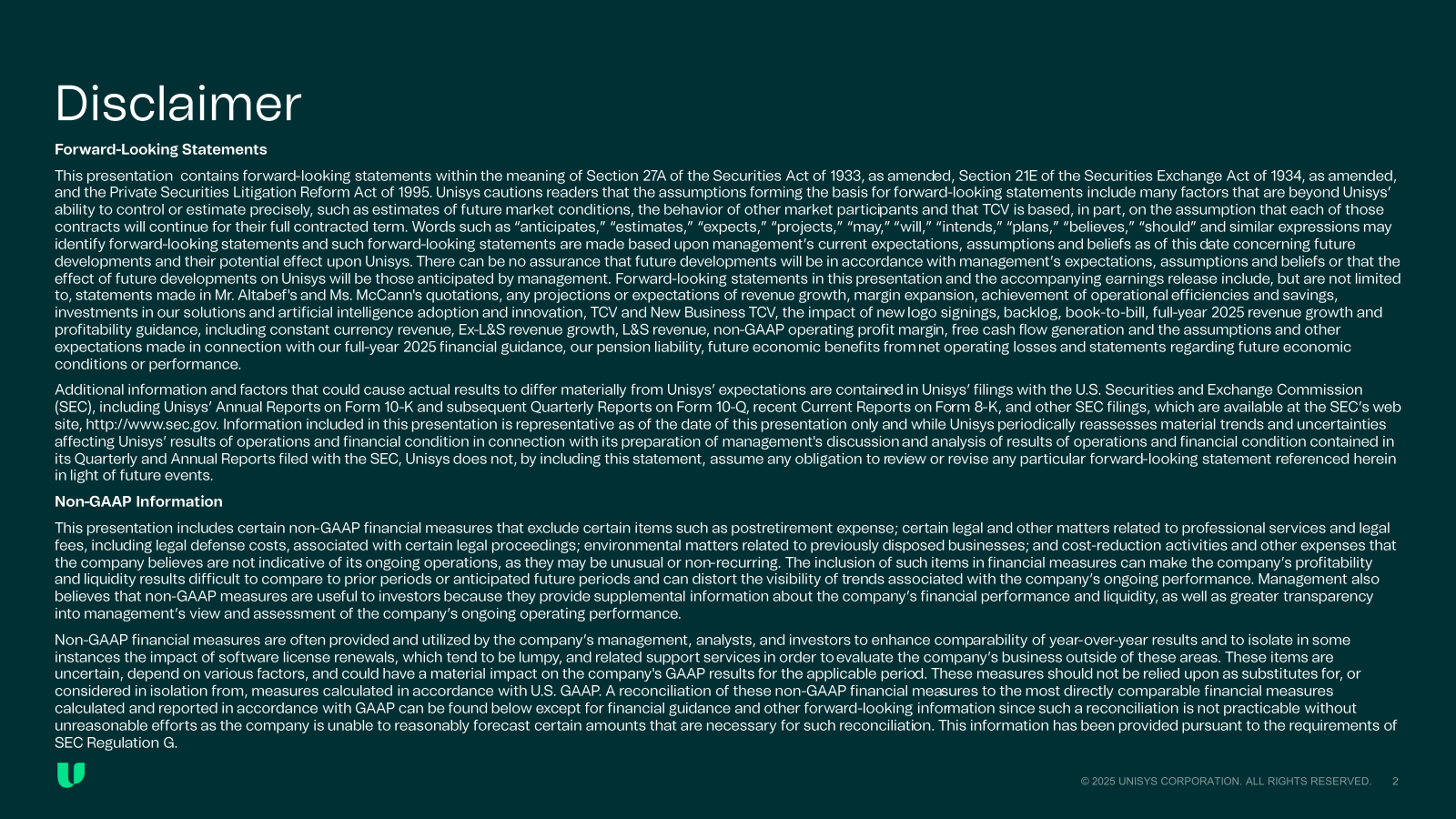 Disclaimer 
Forward 