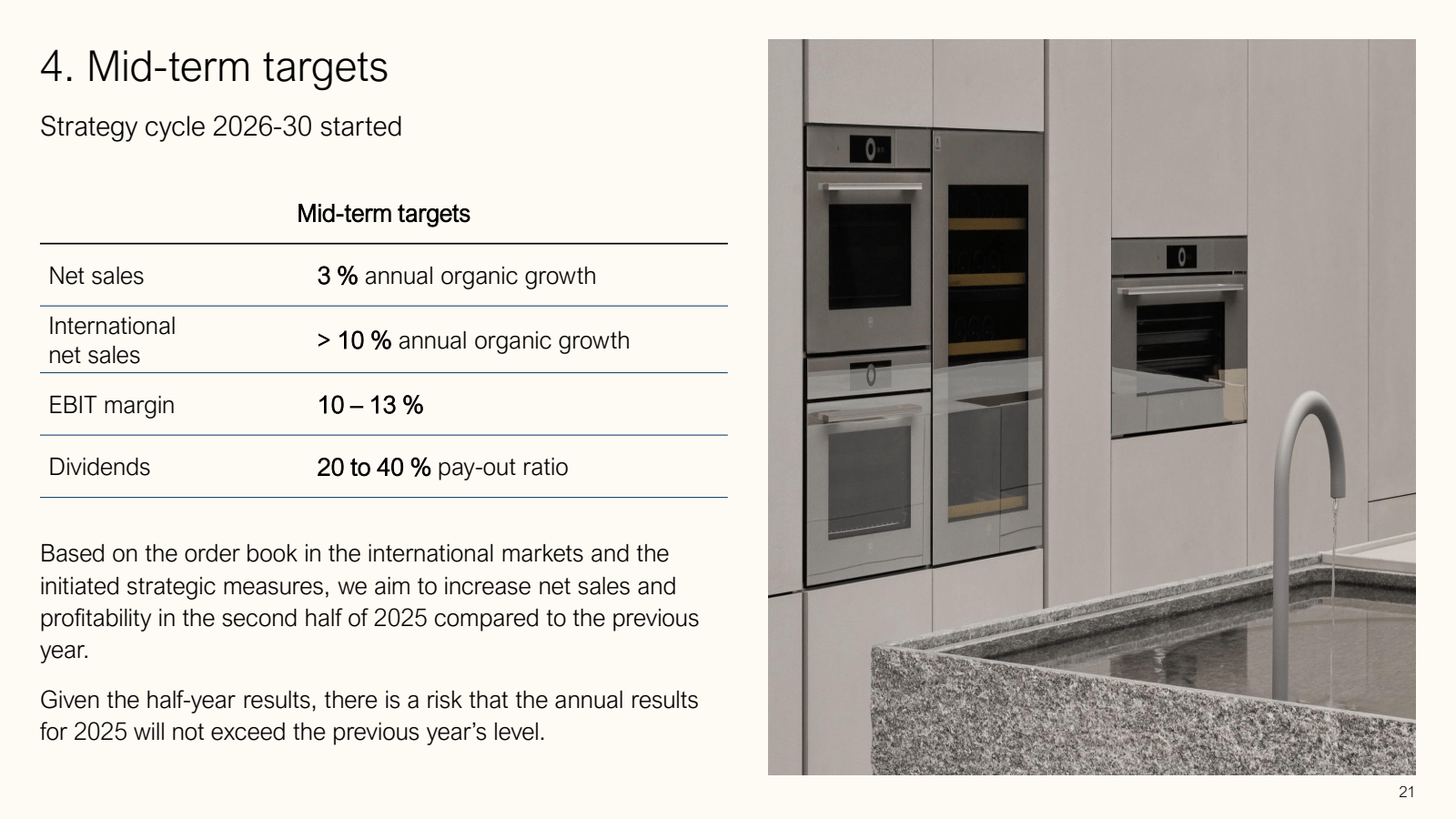 4. Mid - term target