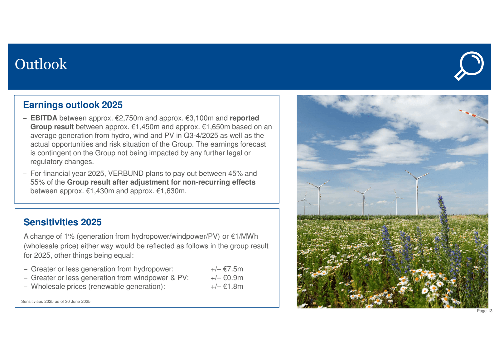 Outlook

Earnings ou