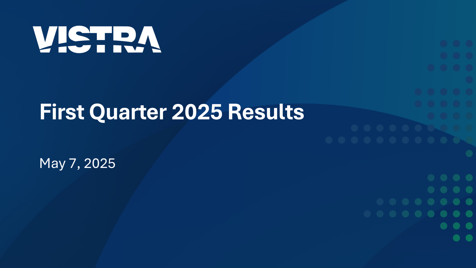 VISTRA 

First Quart