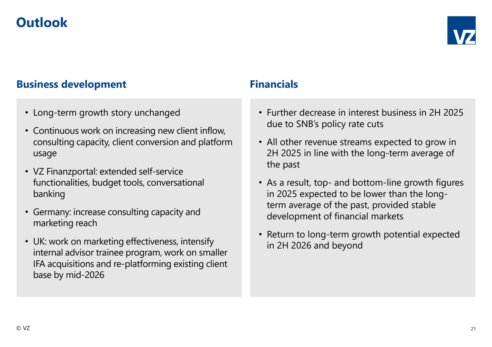 Outlook

Business de
